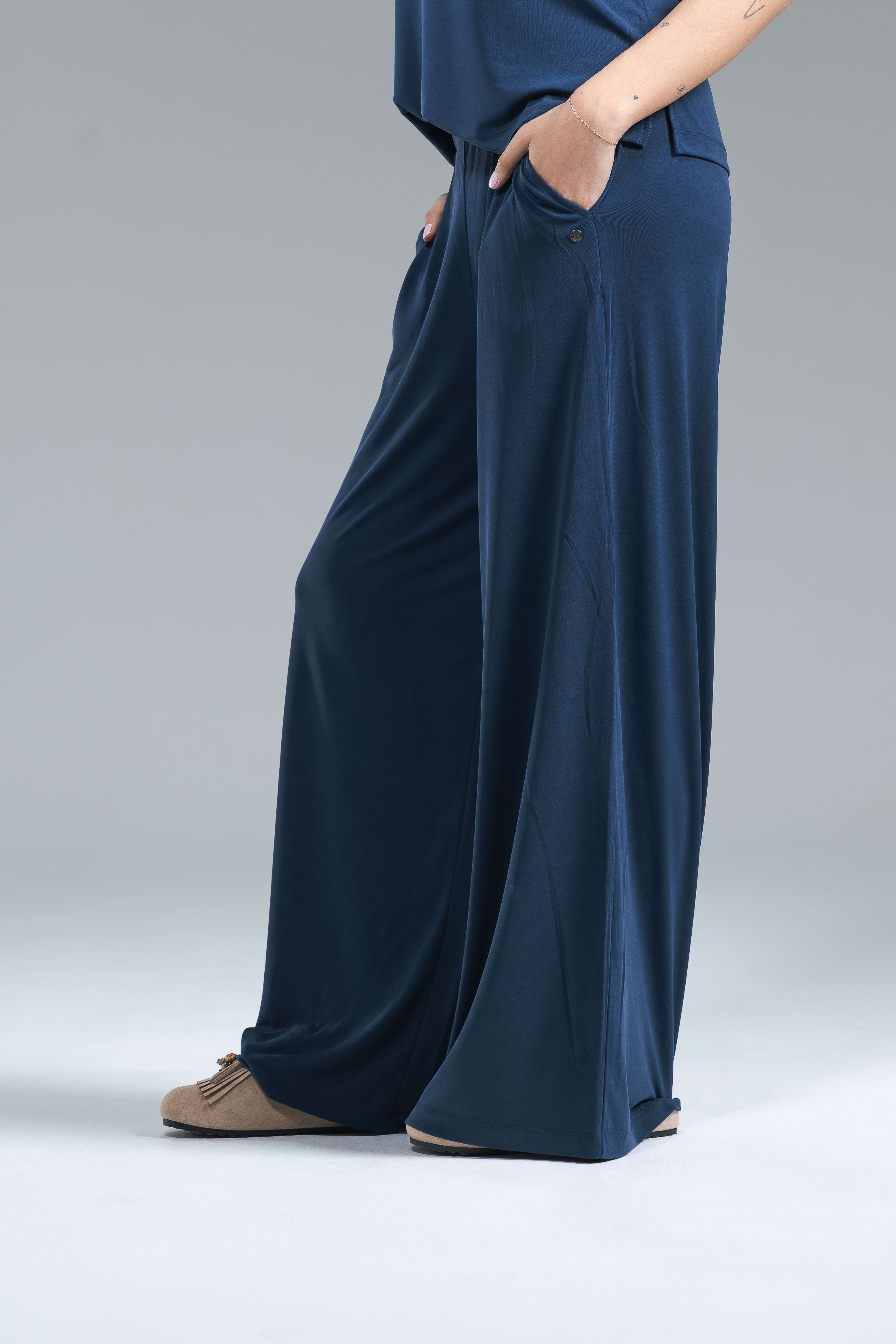 Pantalone Lyocell Surkana Blu