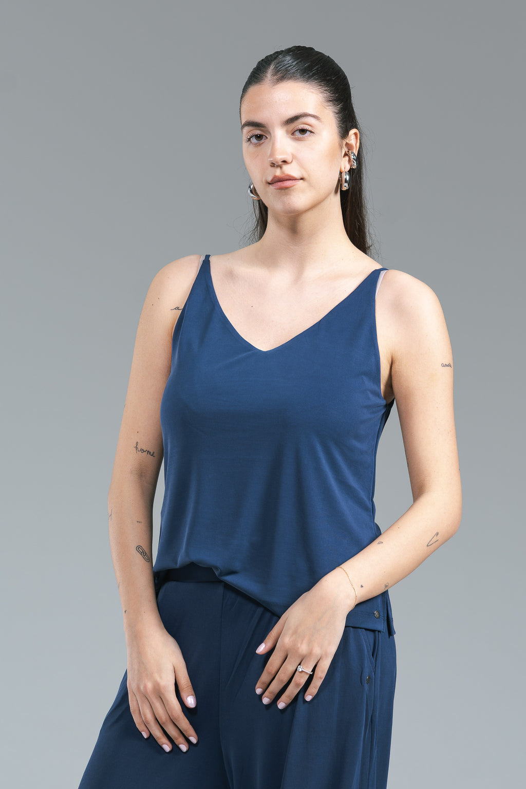 Canotta Lyocell Surkana Blu
