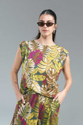T-shirt Lyocell Surkana Fantasia Foglie
