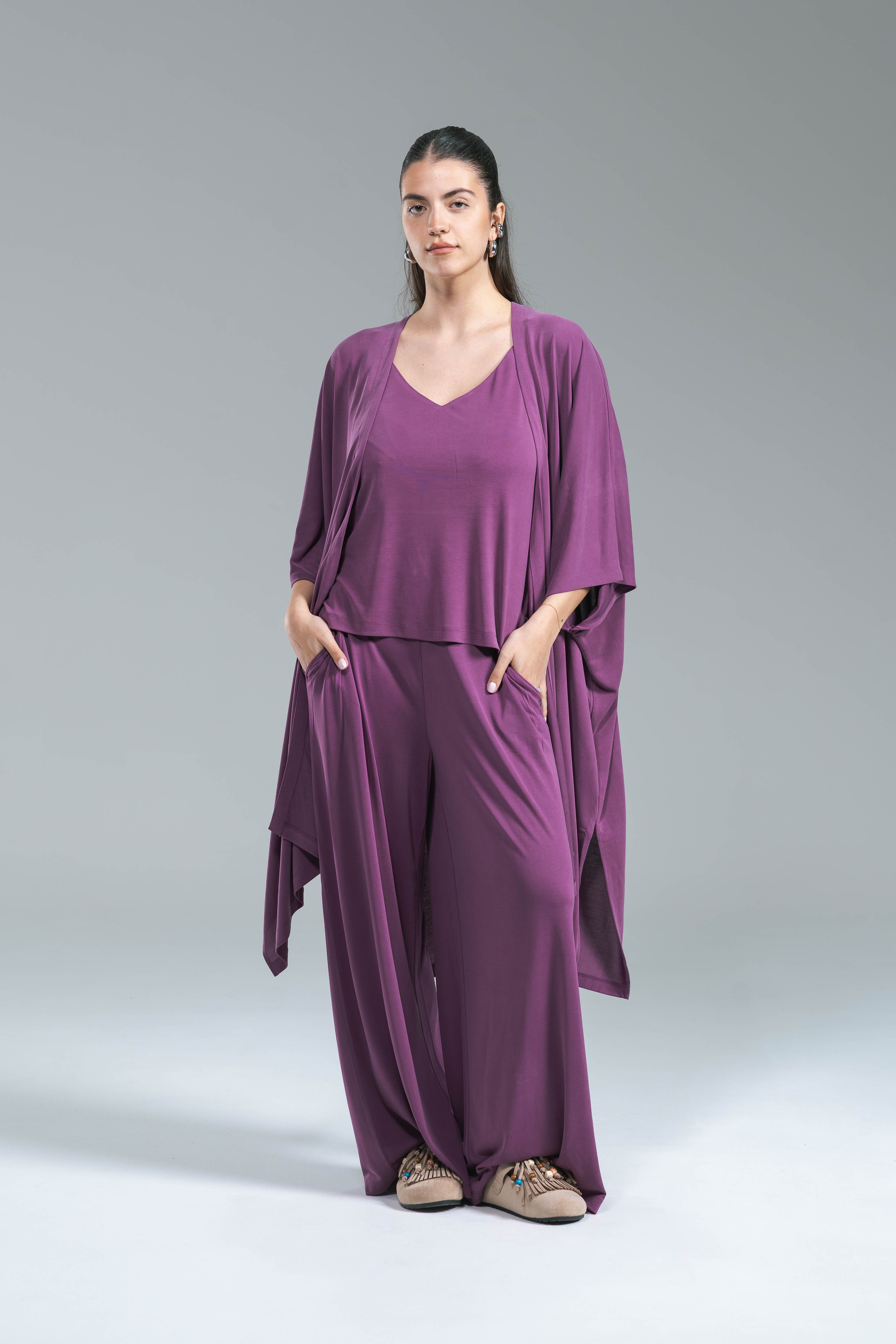 Pantalone Lyocell Surkana Ciclamino