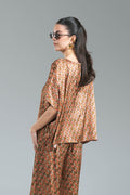Blusa Satin Fantasia Geometrica Surkana