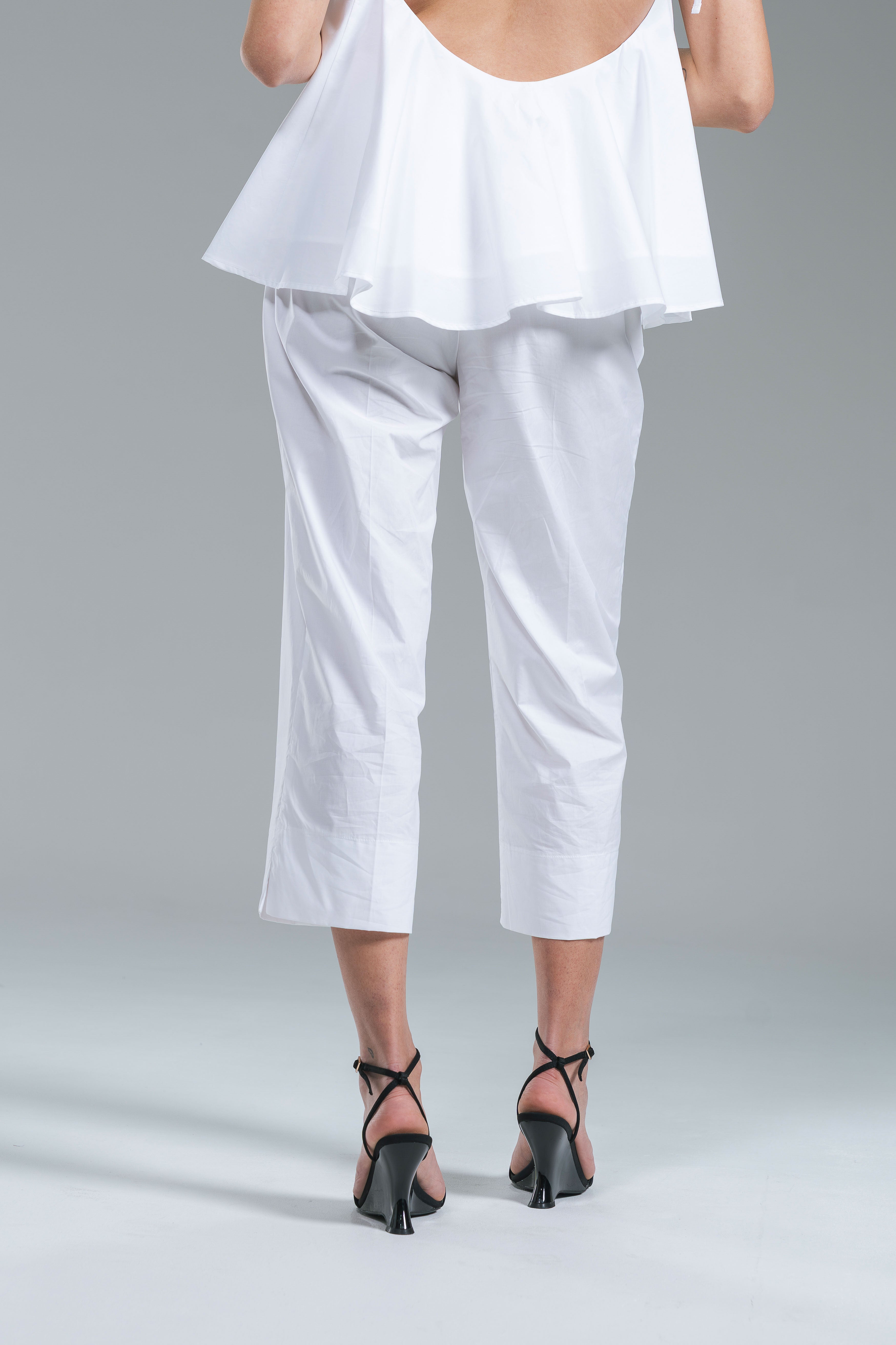 Pantalone Pinocchietto Popeline Kostumn1 Off-White