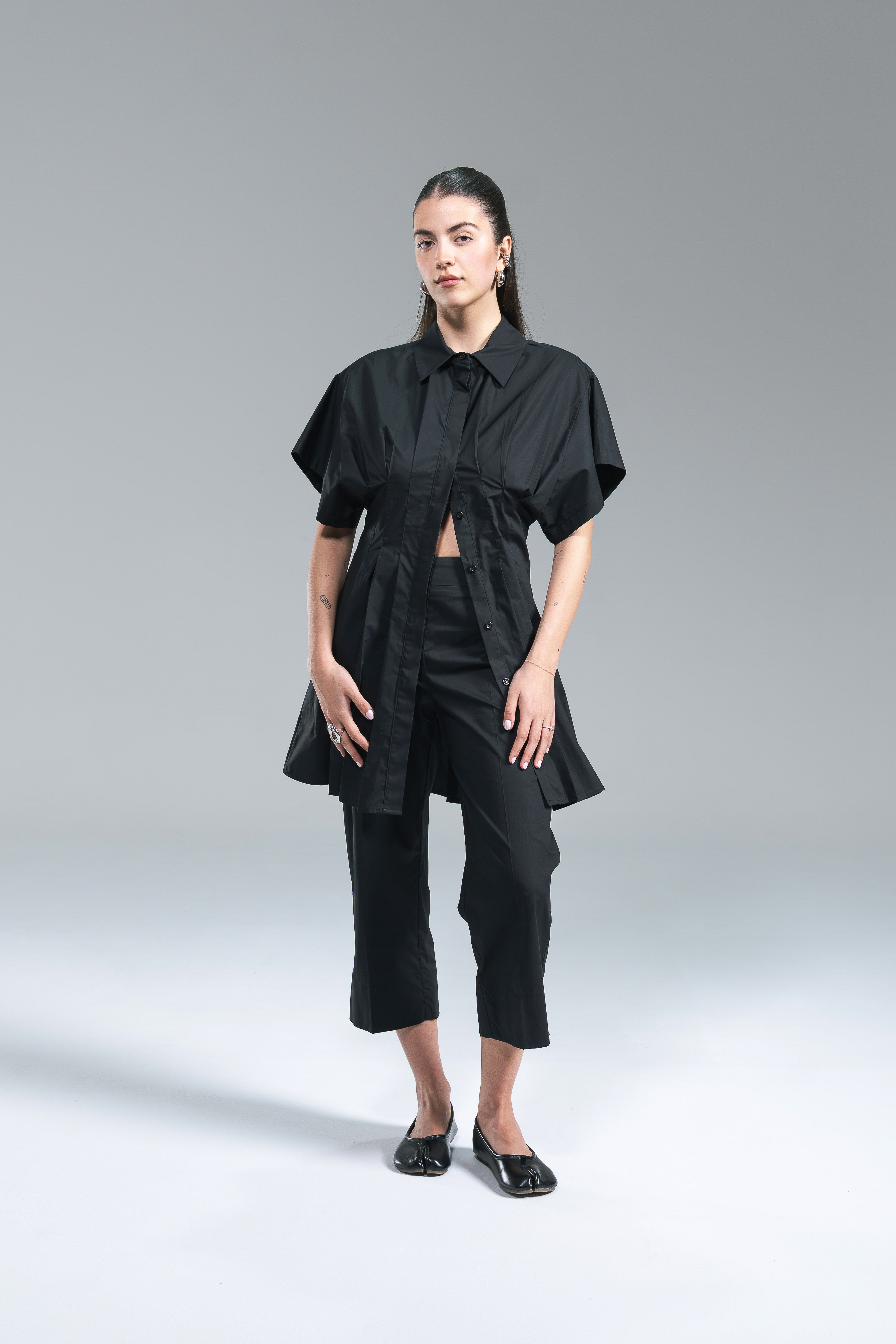 Pantalone Pinocchietto Popeline Kostumn1 Nero