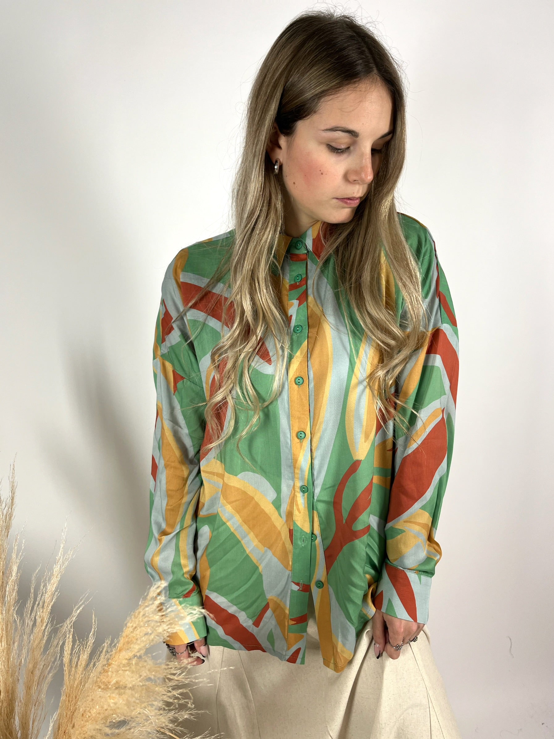 Camicia Viscosa Fluida Vintage