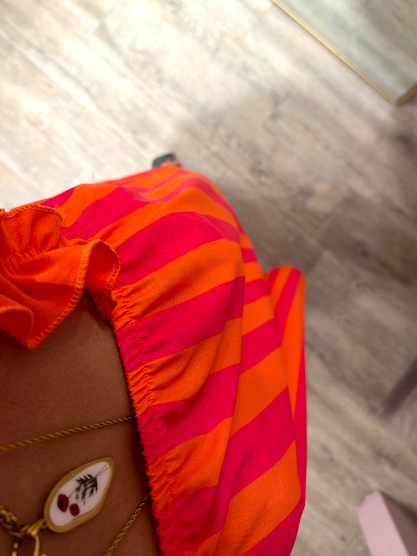 Abito Stripes con Ruches +colori