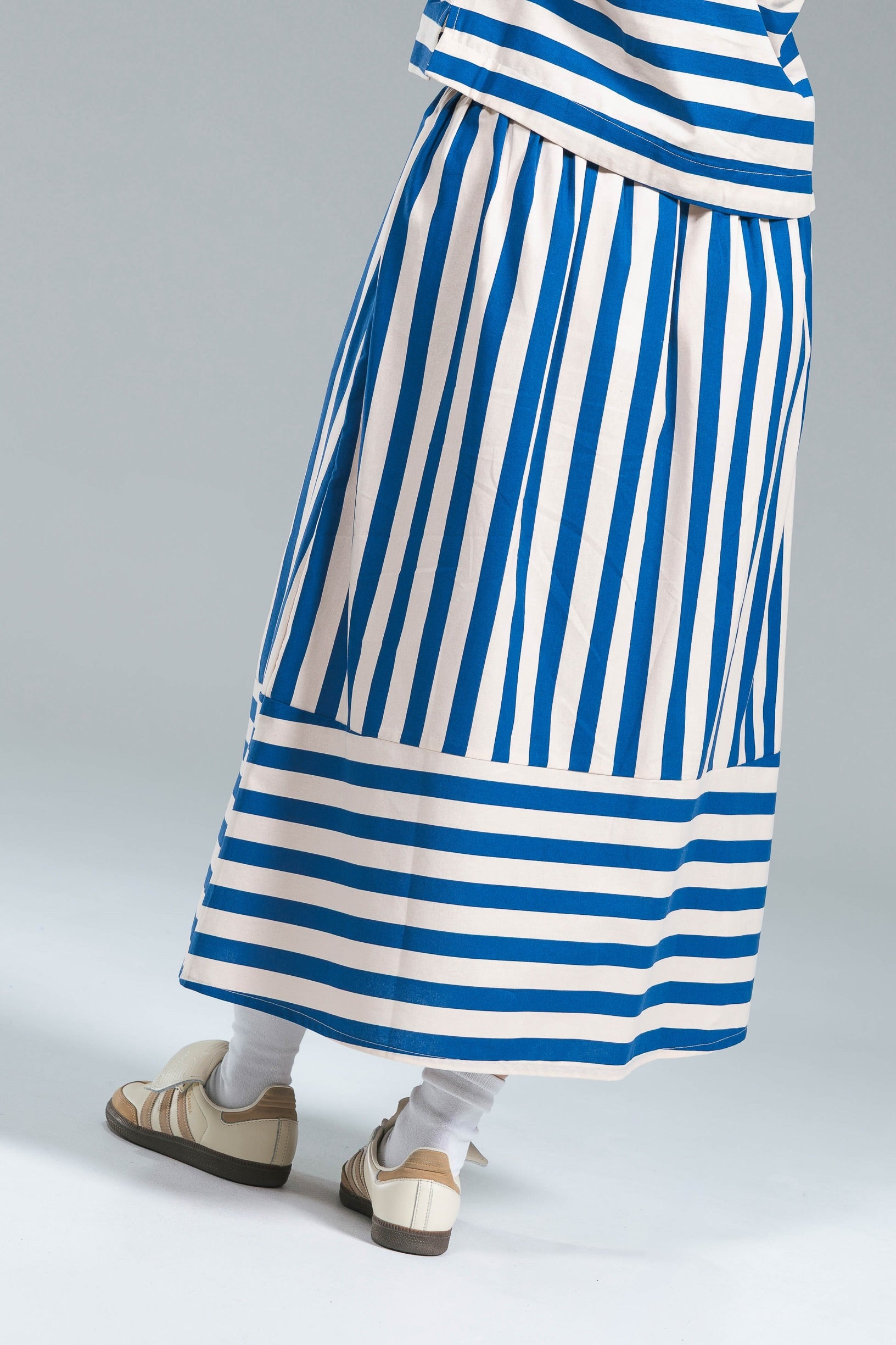 Gonna Riga Blu Cotton Compania Fantastica