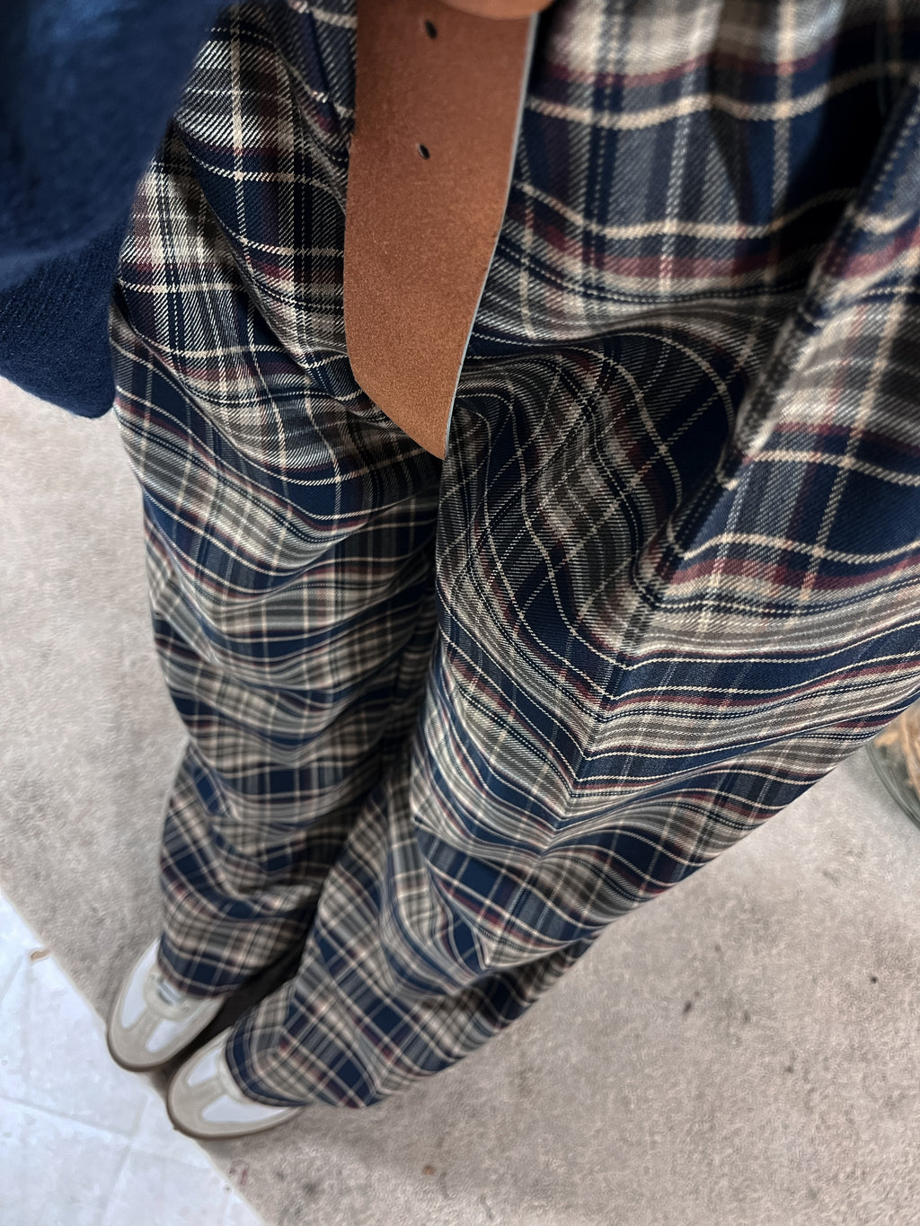 Pantalone Palazzo Tartan Curvy