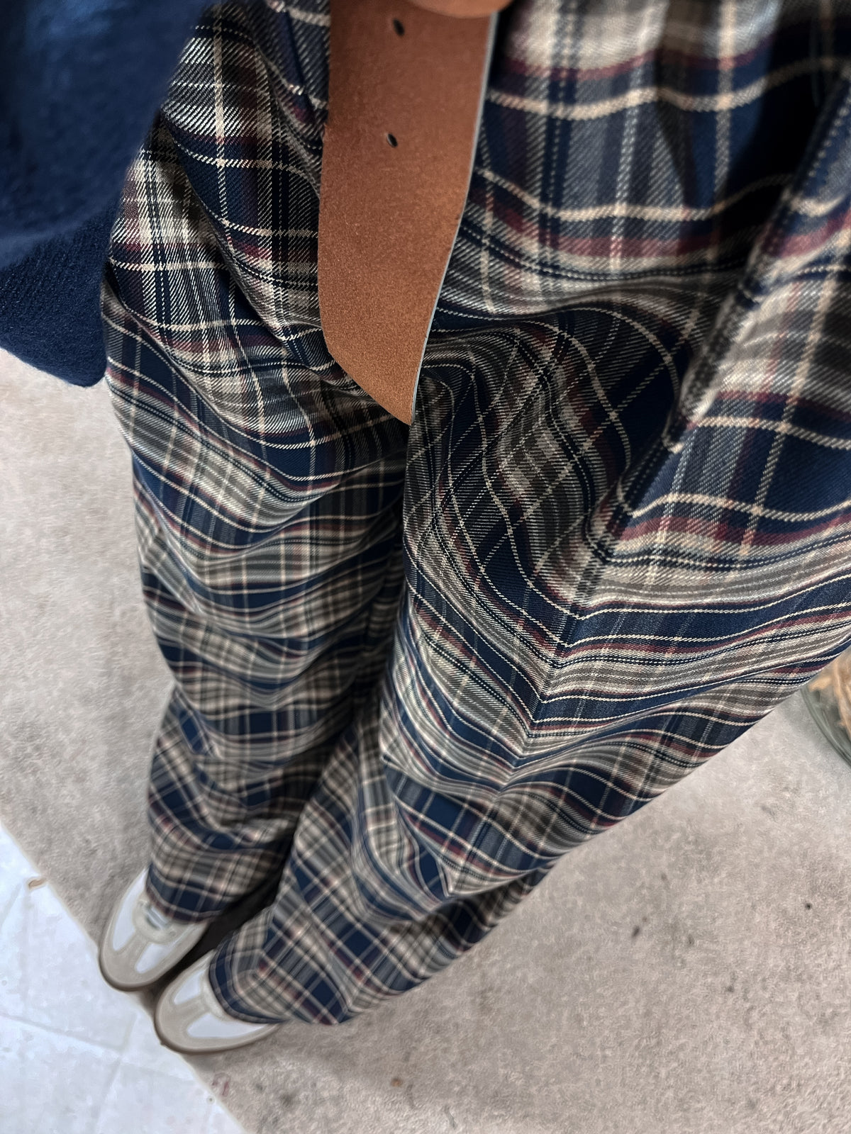 Pantalone Palazzo Tartan Curvy
