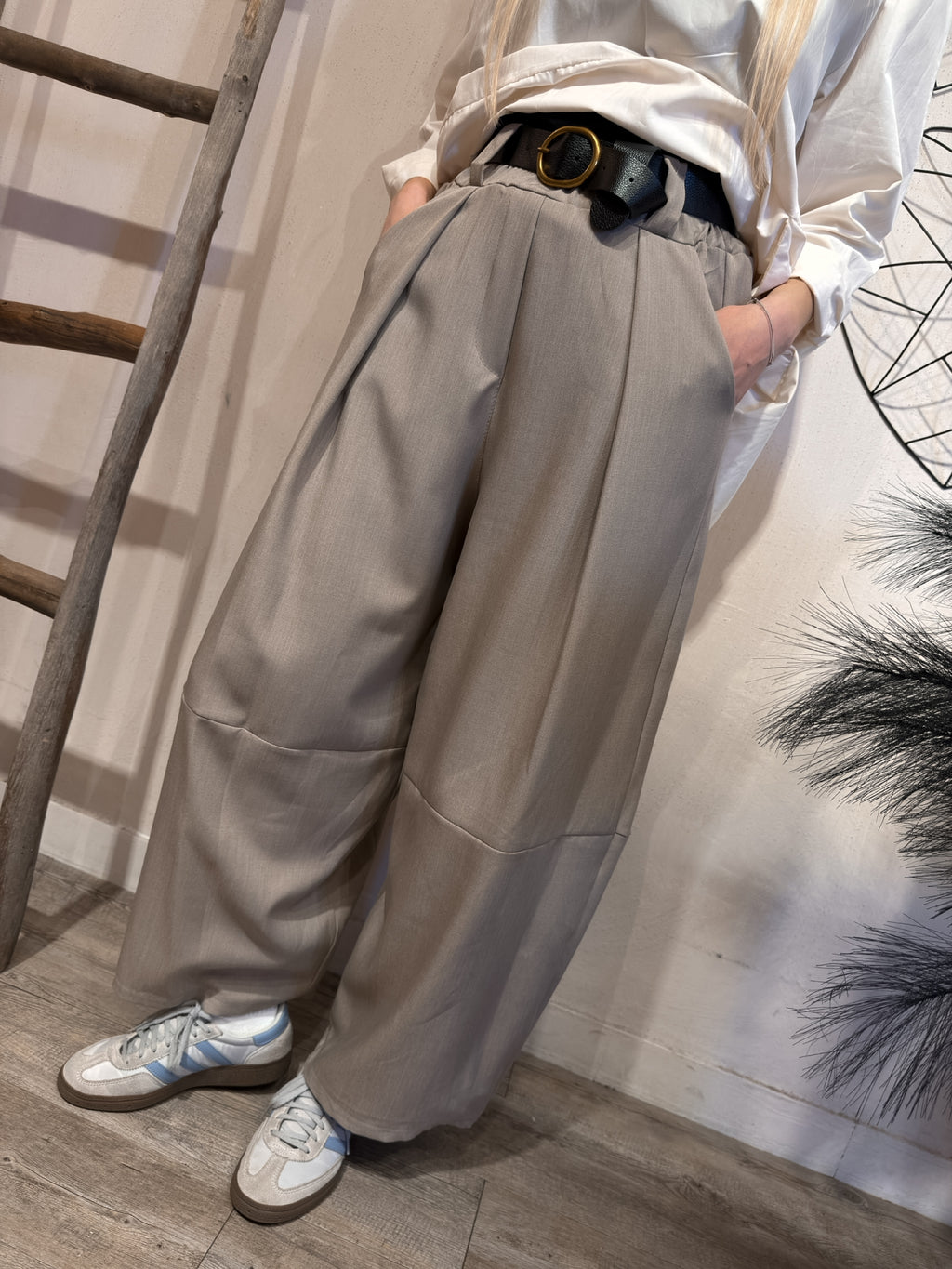 Pantalone Carol Fluido Taupe