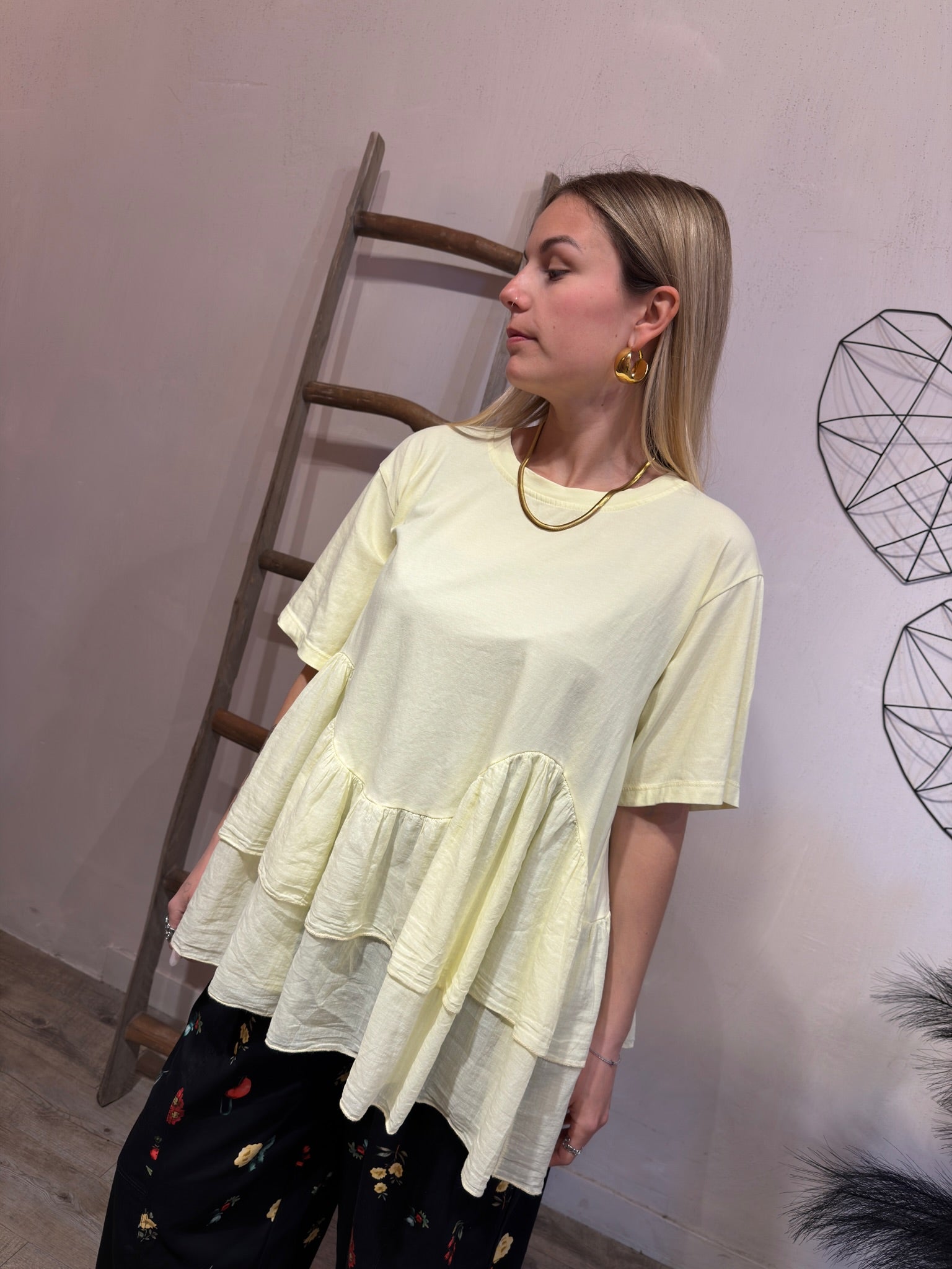 T-shirt Balze Agata Giallo