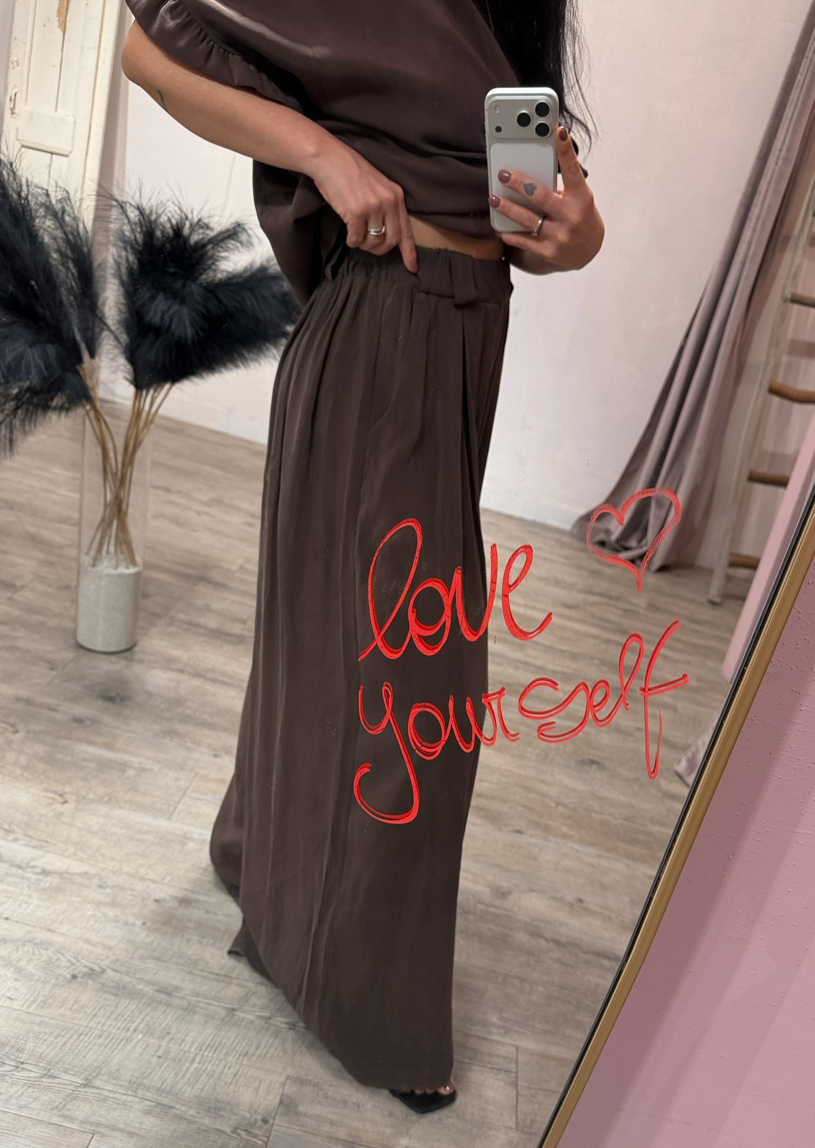 Pantalone Parisienne Viscosa Lavata +colori