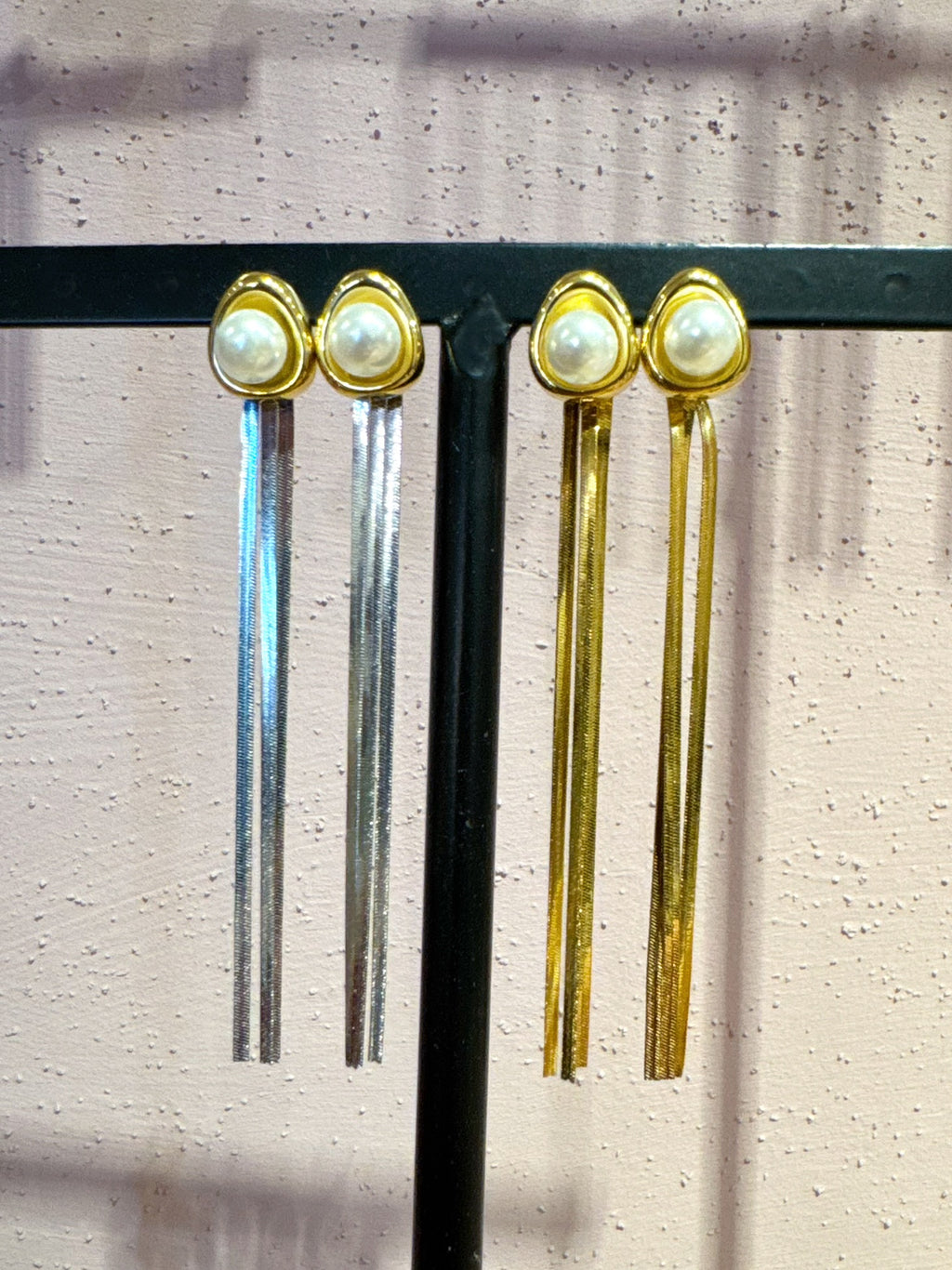 Orecchino Pendente Perla +Colori