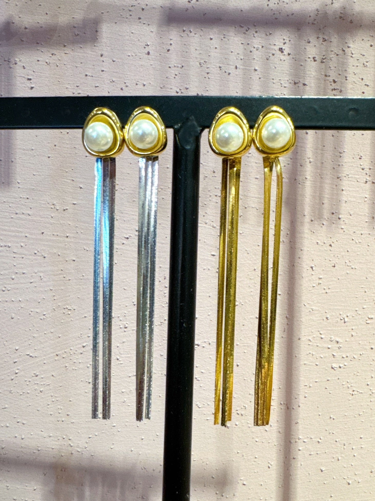 Orecchino Pendente Perla +Colori