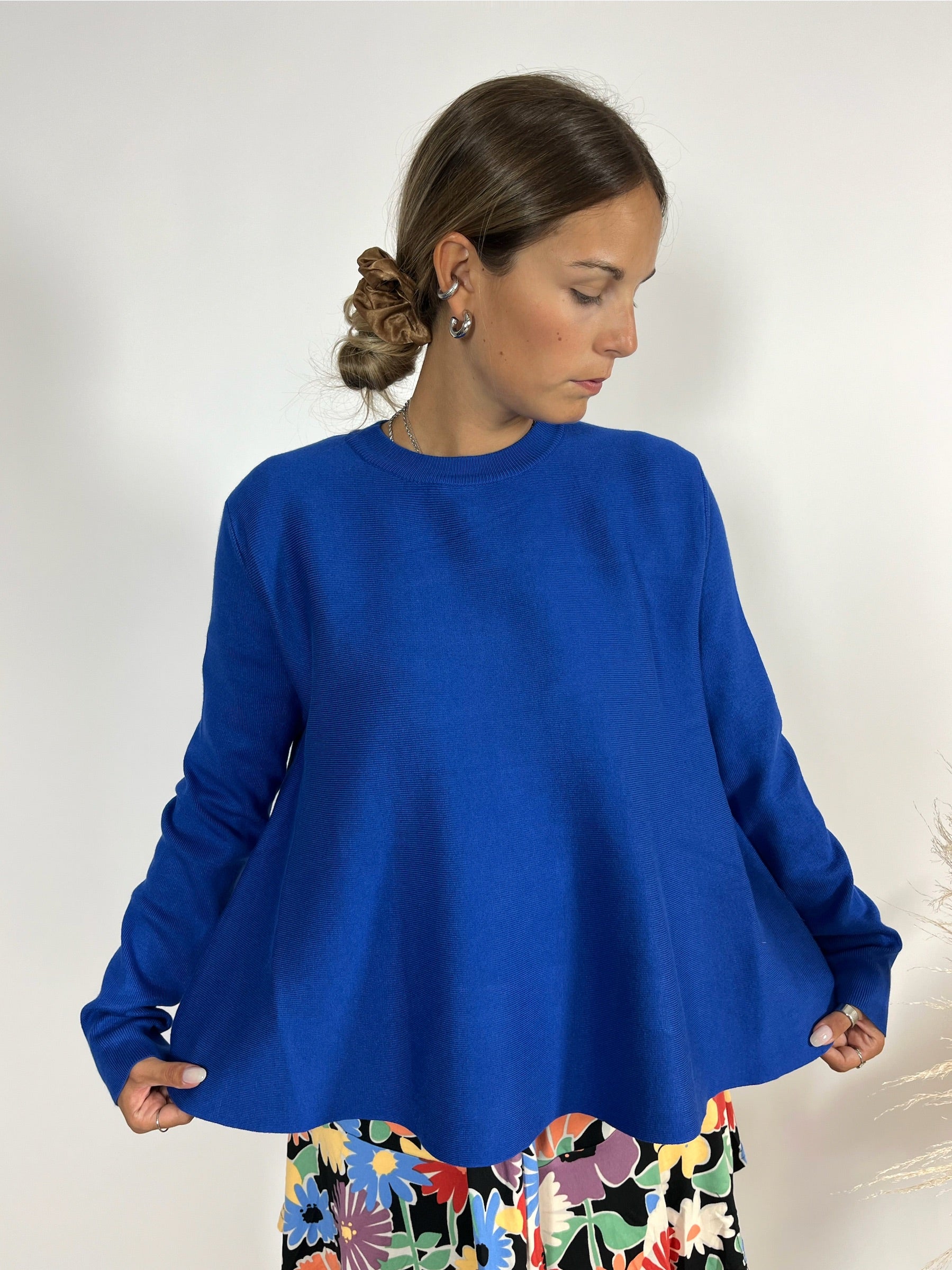 Maglia Ruota Viscosa Blu Elettrico