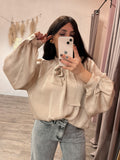 Blusa Satin Fiocco Kontatto +colori