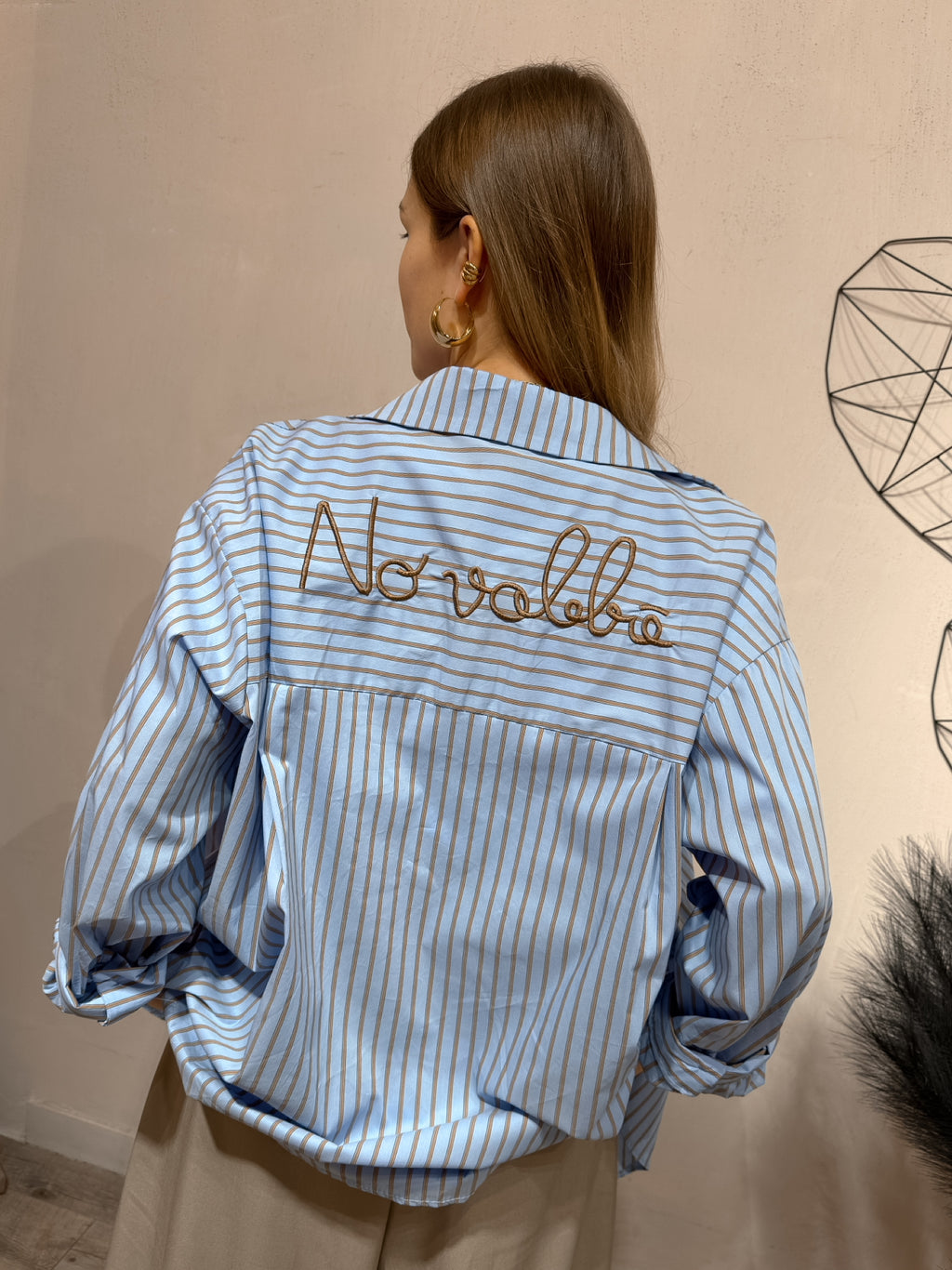 Camicia Over “No Vabbè” Celeste