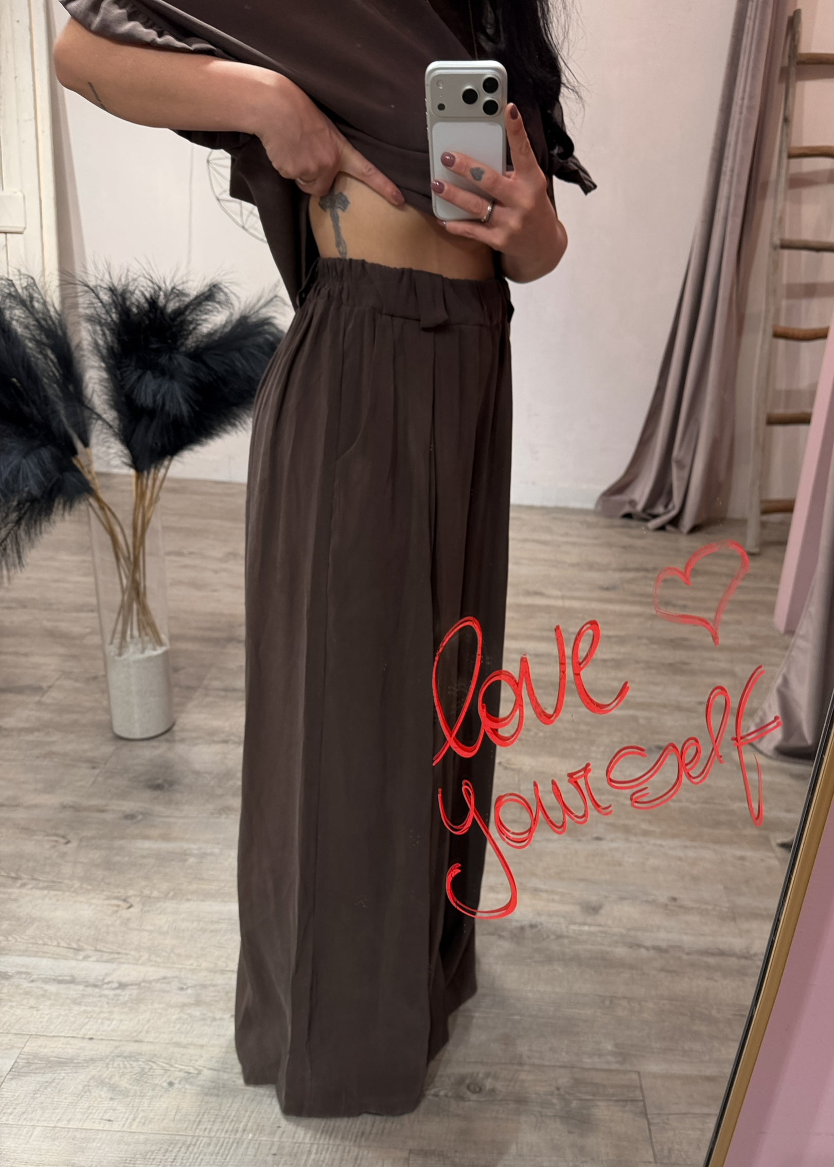 Pantalone Parisienne Viscosa Lavata +colori