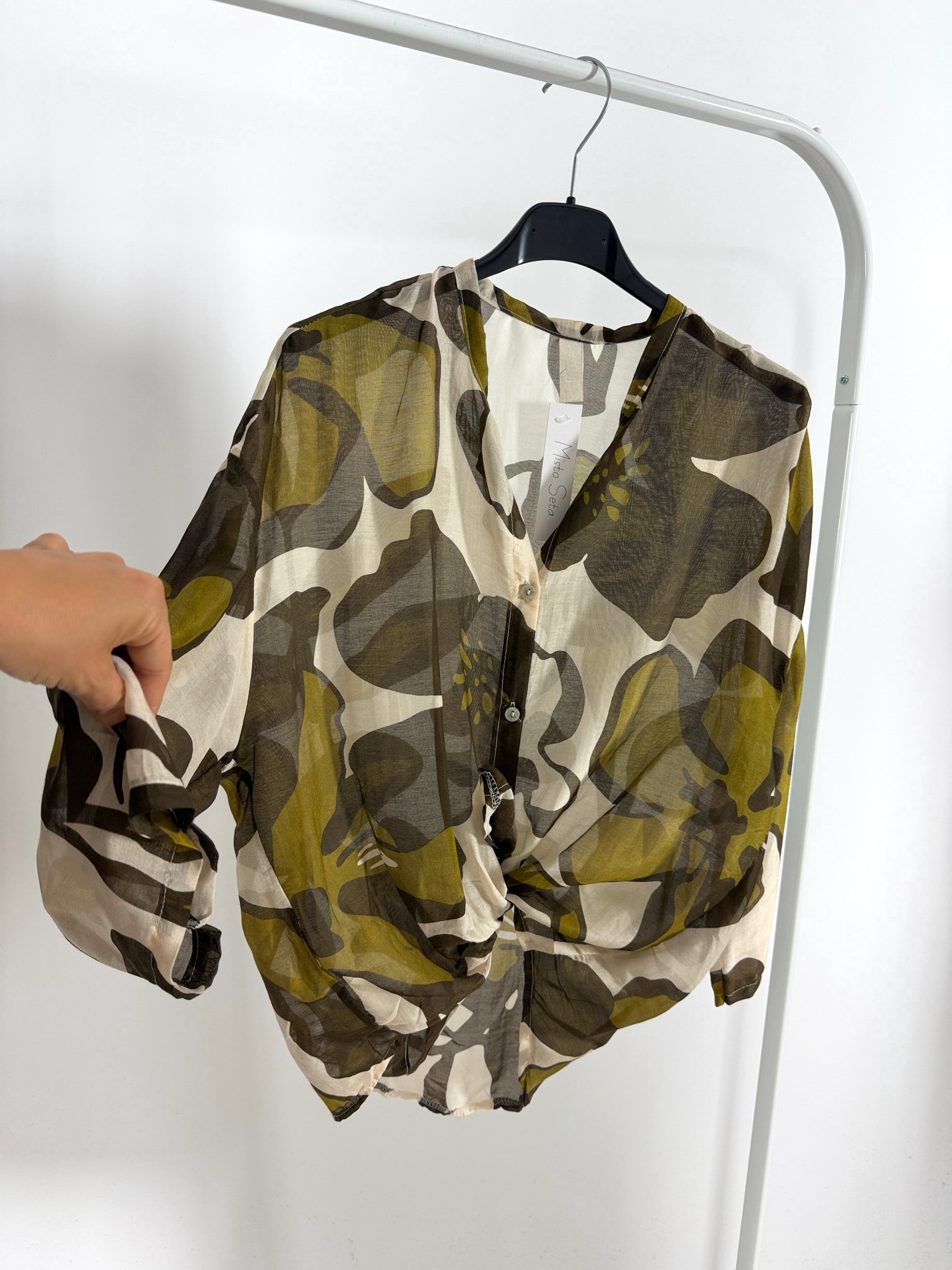 Camicia Misto Seta +Fantasie