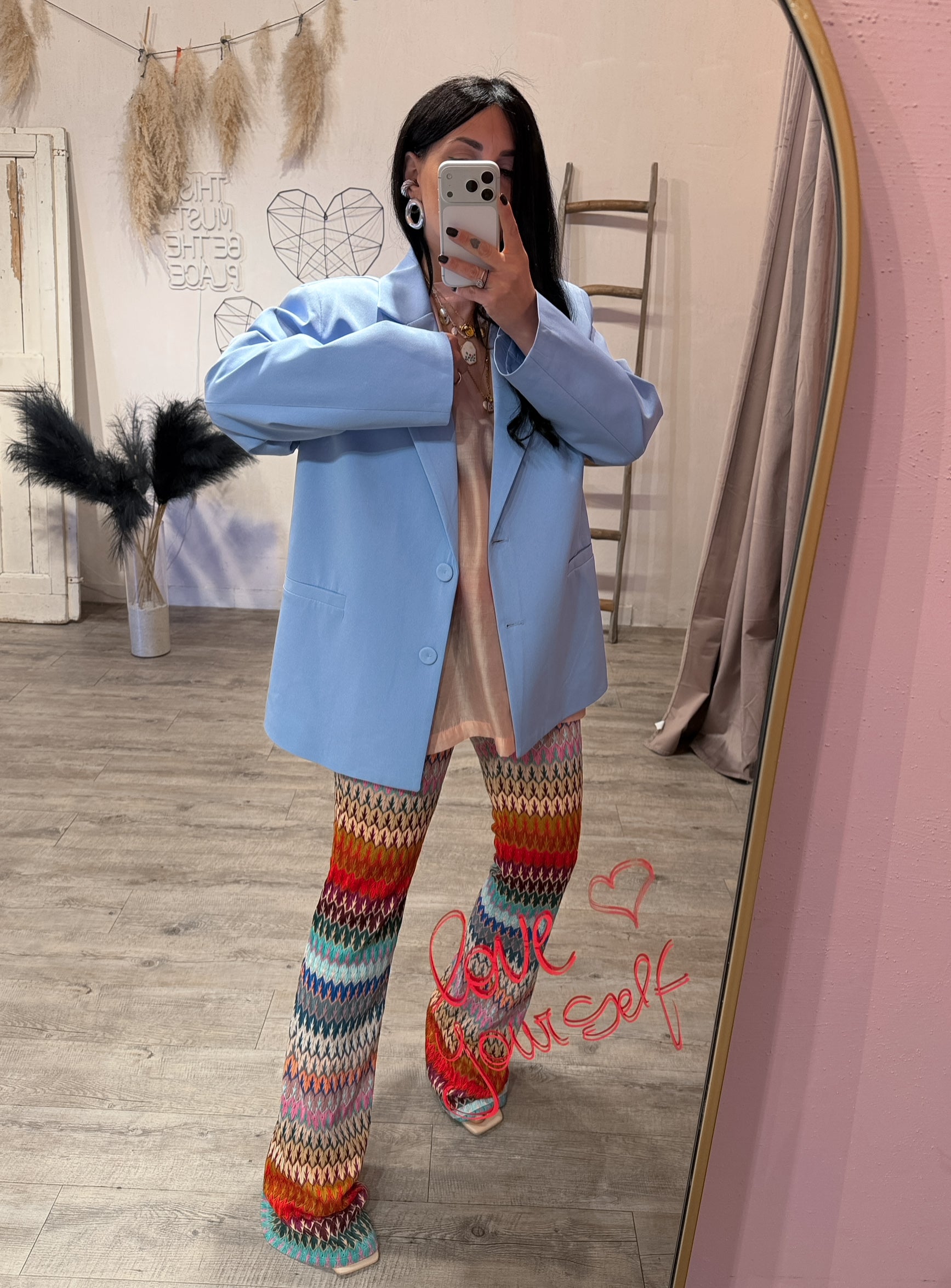 Blazer Oversize Elegance Azzurro Kostumn1
