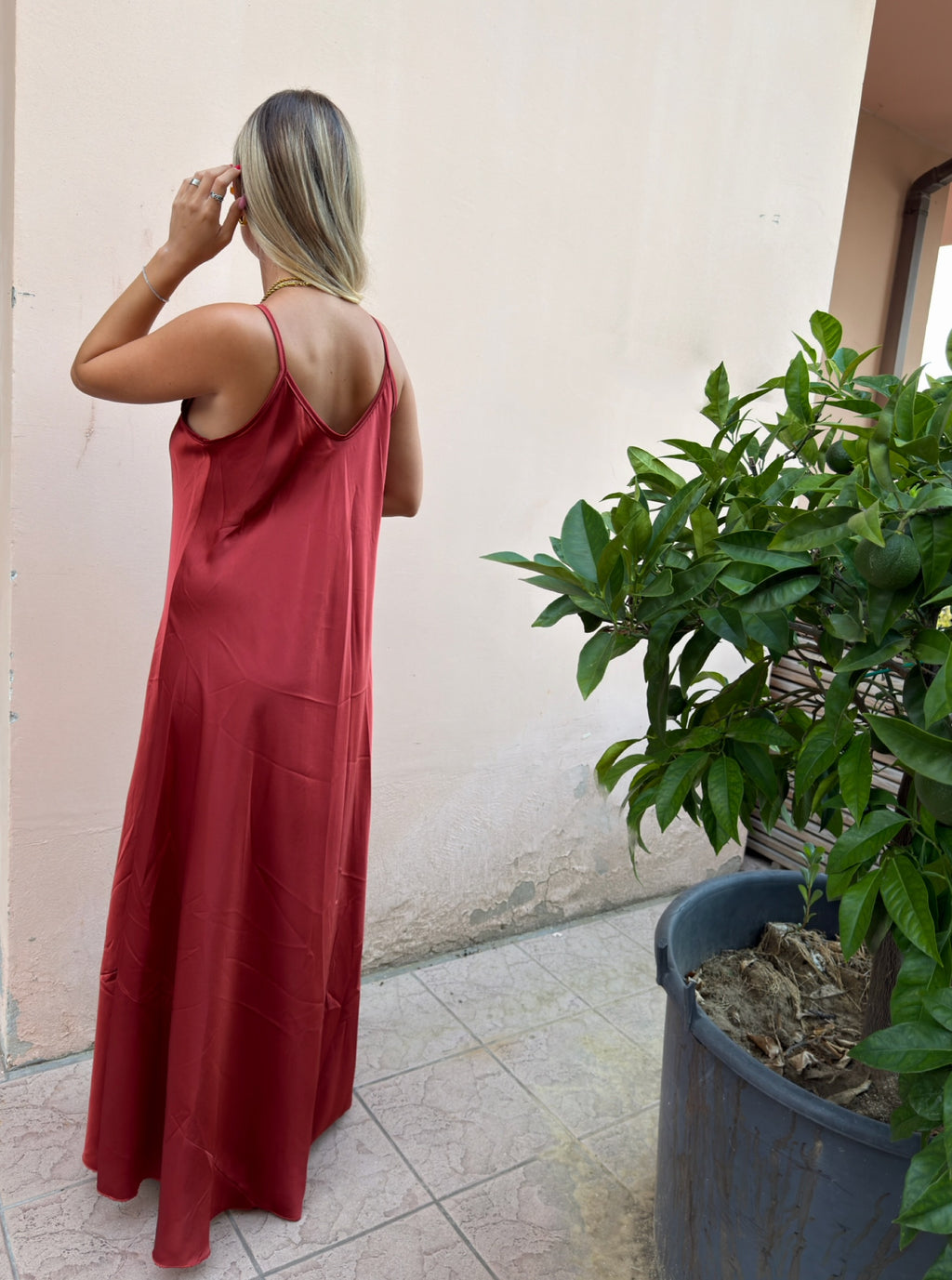 Vestito Sottoveste Satin +colori