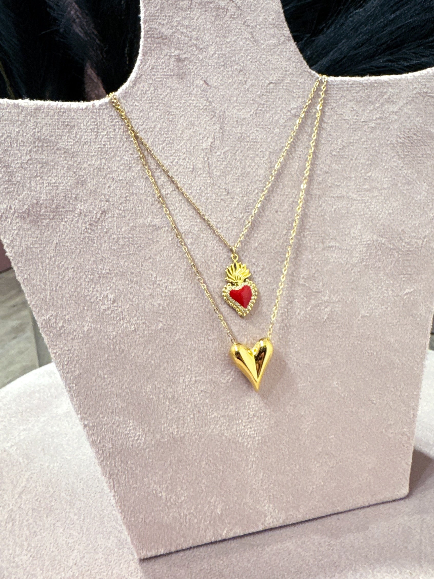 Collana Mix Oro Cuori