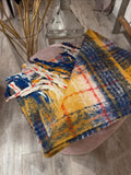 Maxi Sciarpa Frange Tartan
