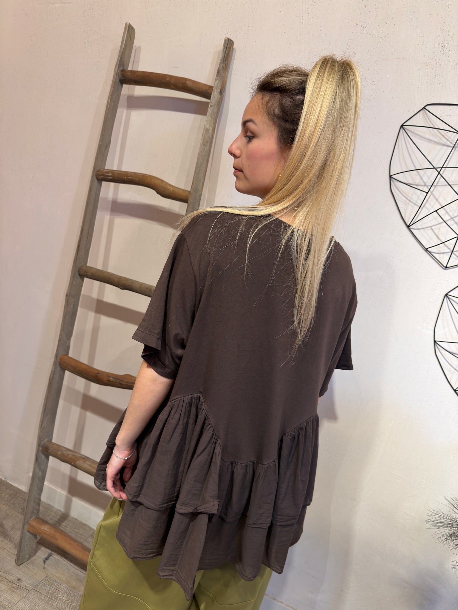 T-shirt Balze Agata Cioccolato