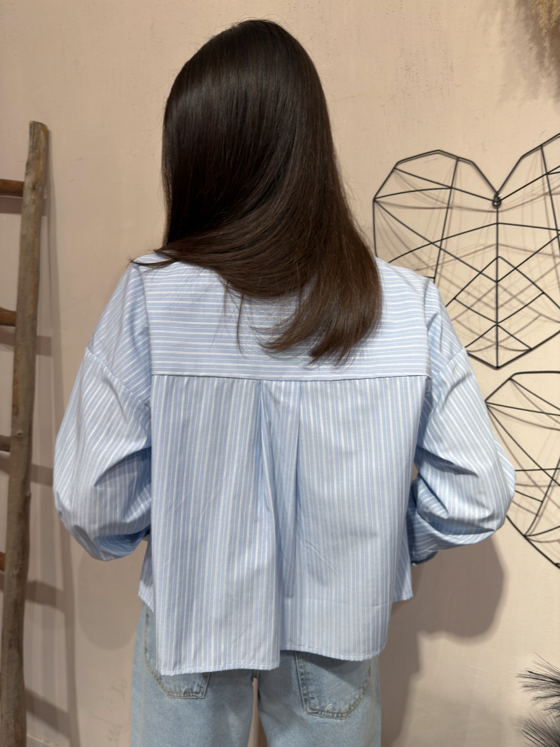 Camicia Celeste Bacchetta Bianco YouDecide