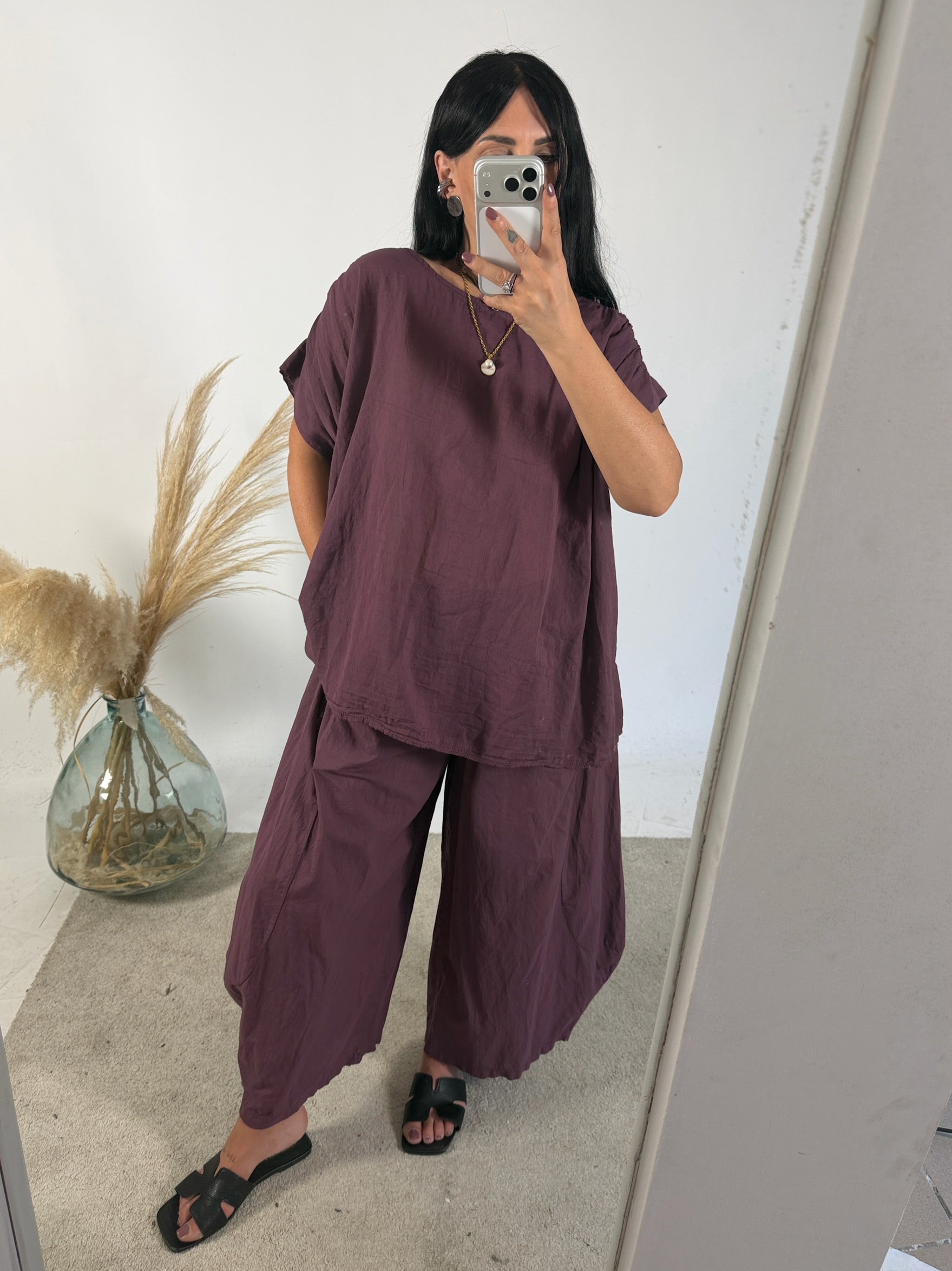 Blusa Barbara Mussola Malva