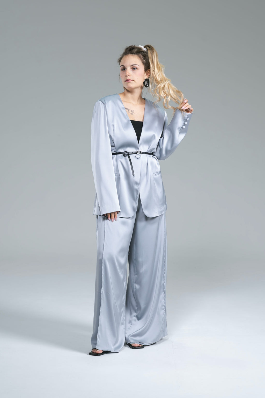 Pantalone Spacco Satin Polvere YouDecide