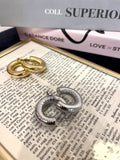 Orecchini Cerchio Bombato Medio Snake +colori