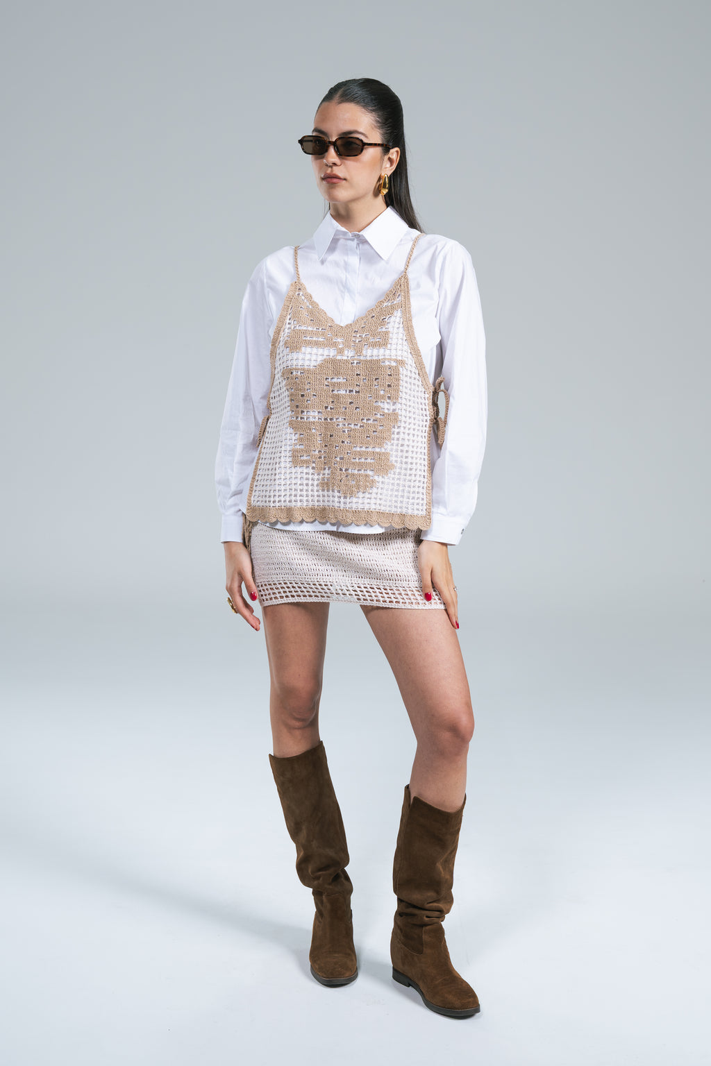 Camicia Combinata Crochet Kontatto
