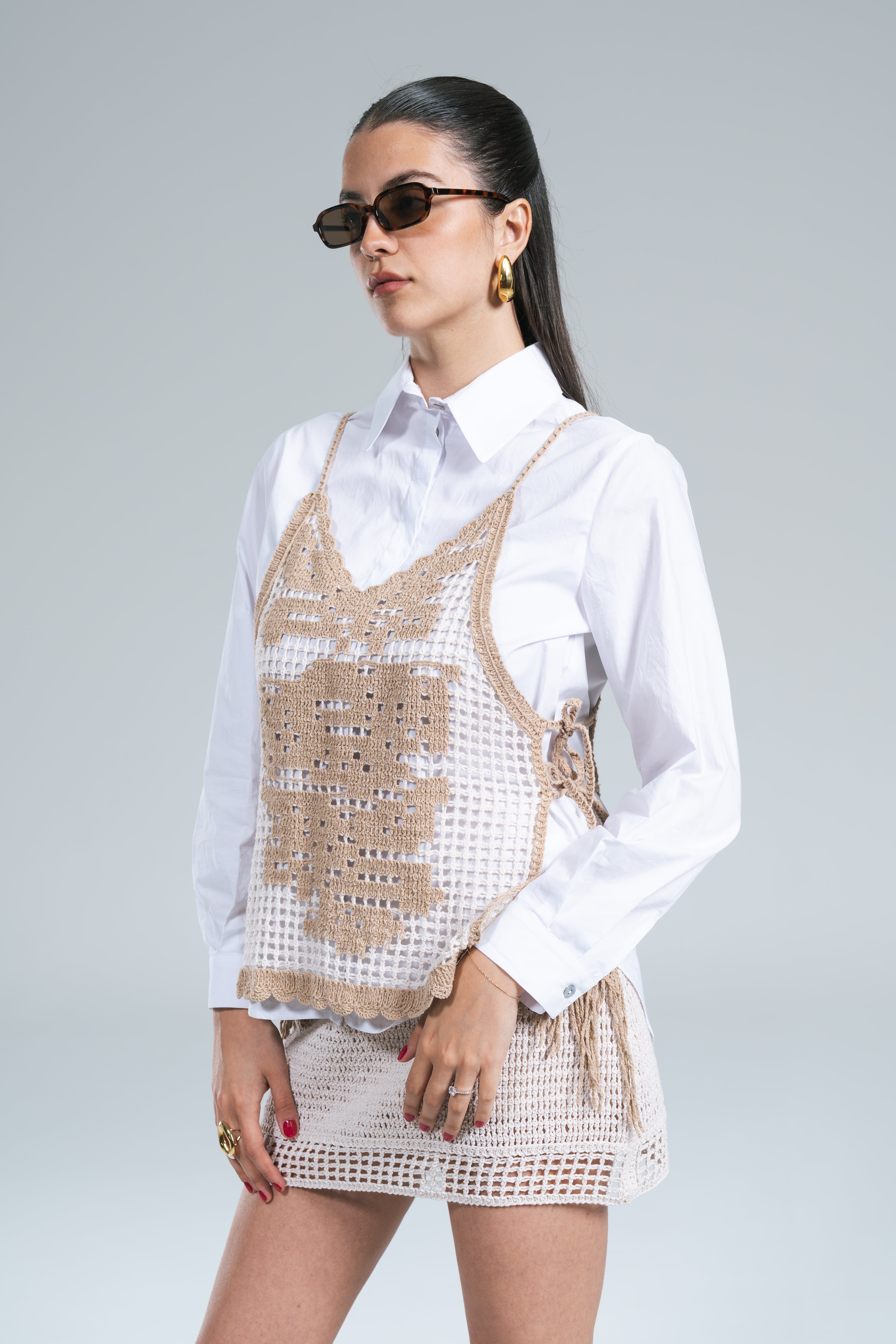 Camicia Combinata Crochet Kontatto