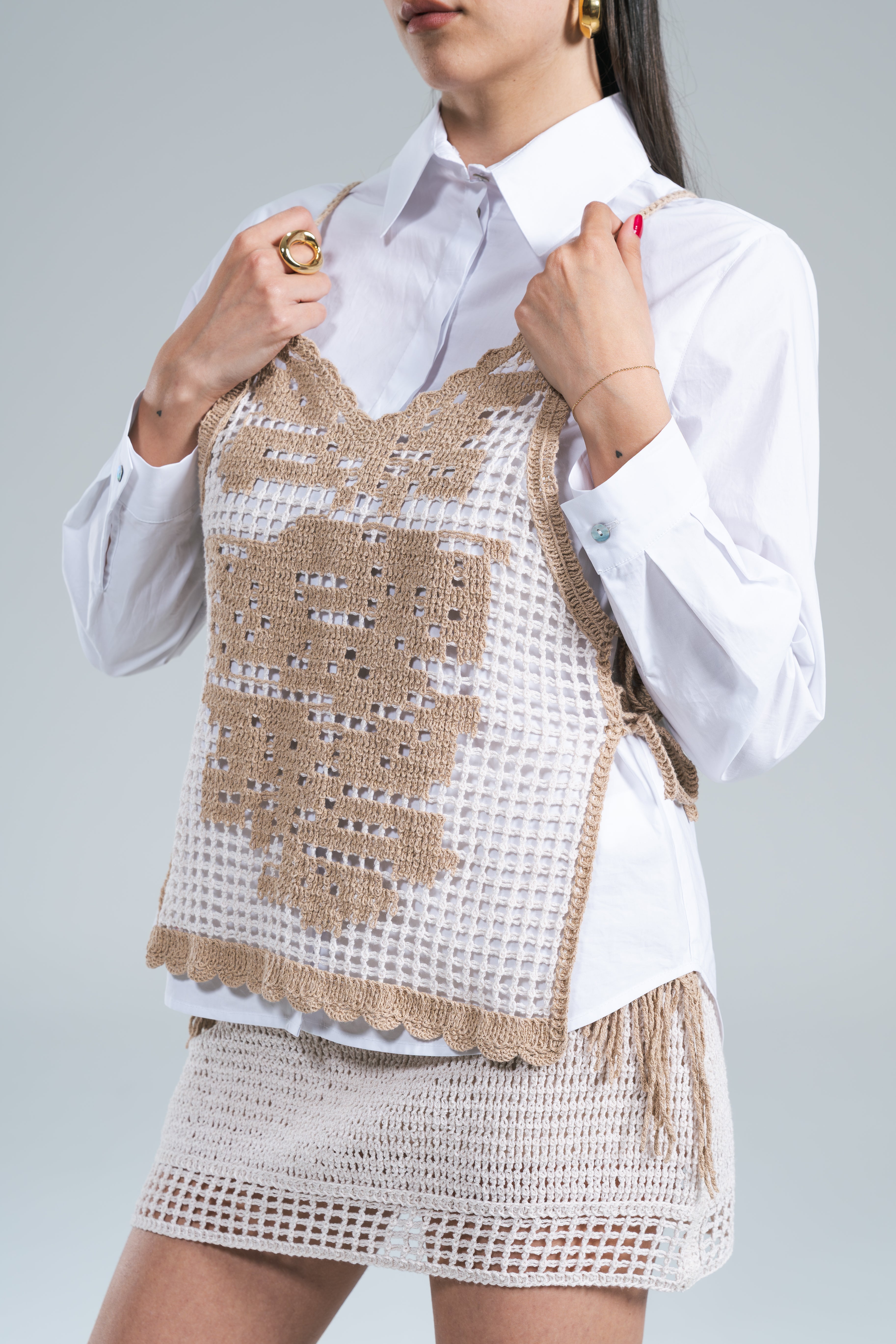 Camicia Combinata Crochet Kontatto