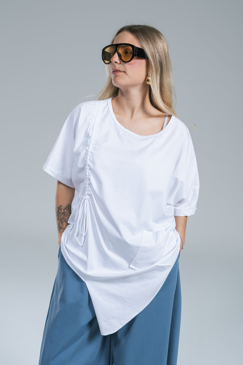 T-shirt Miranda Drappeggio +Colori
