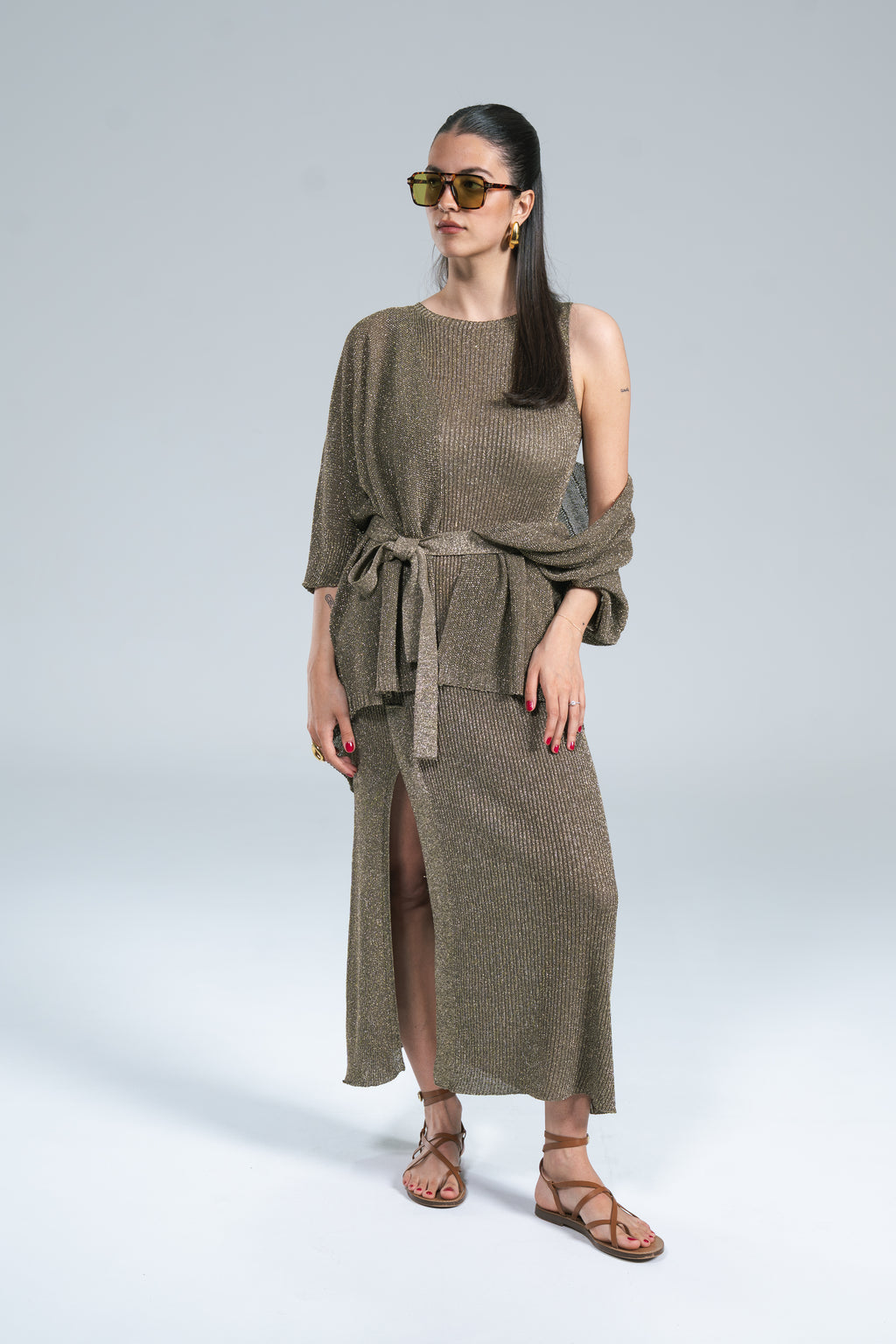 Kimono Lurex Militare Kontatto
