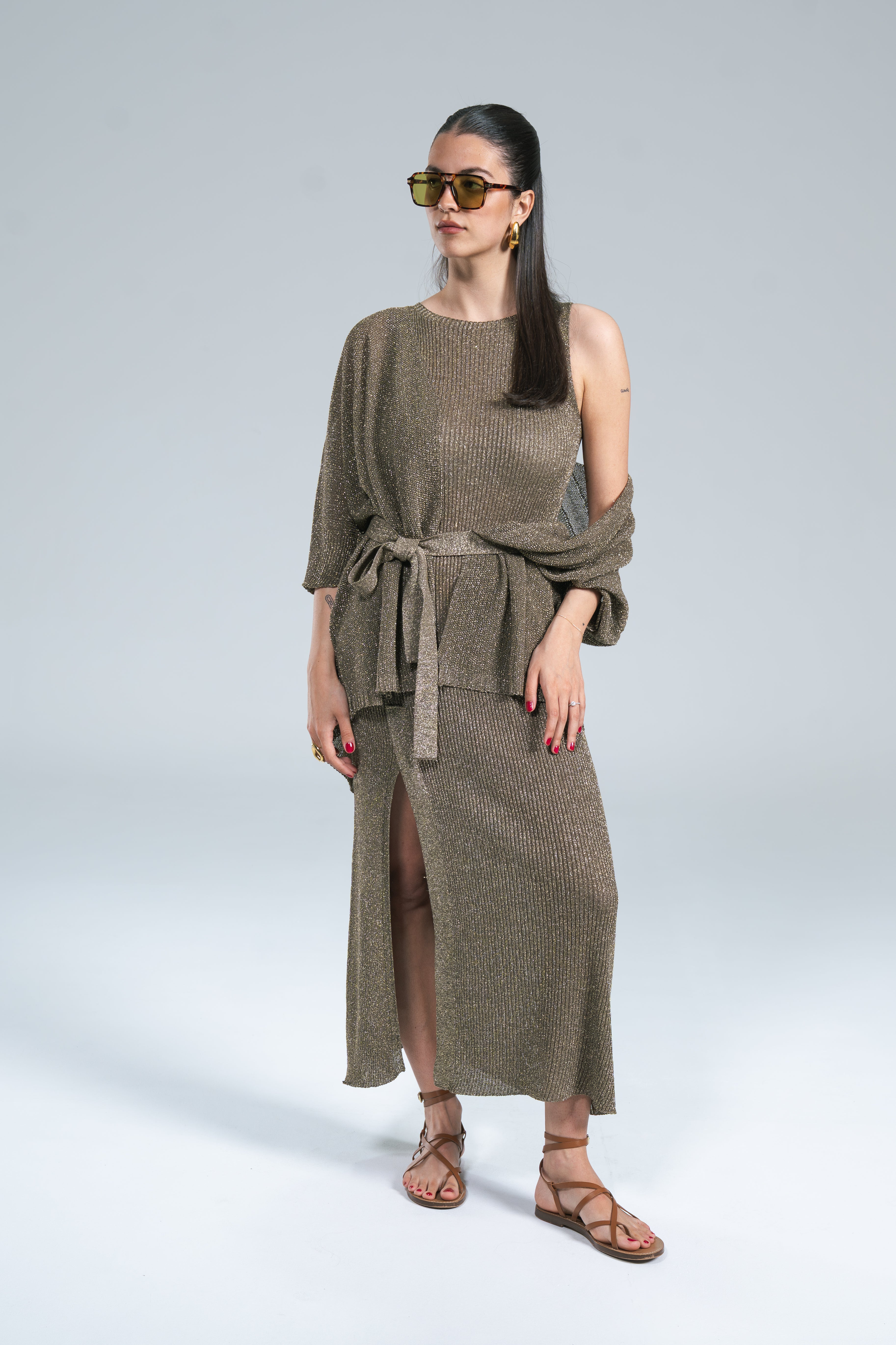 Kimono Lurex Militare Kontatto