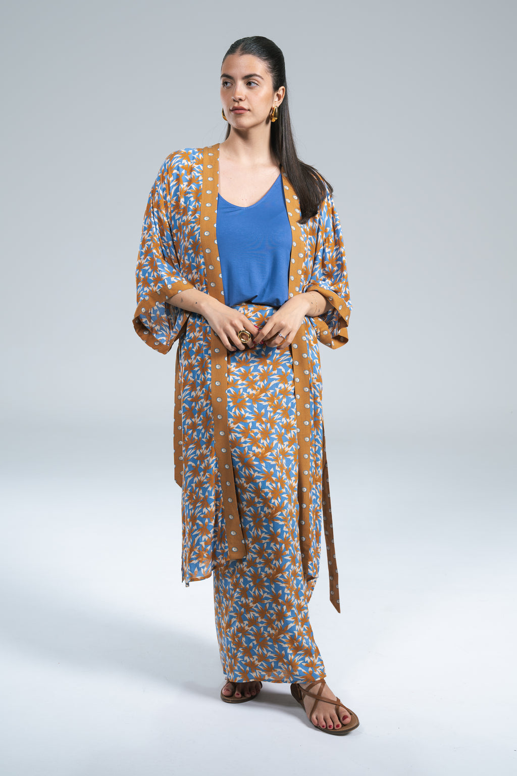 Kimono Fantasia Camel Surkana