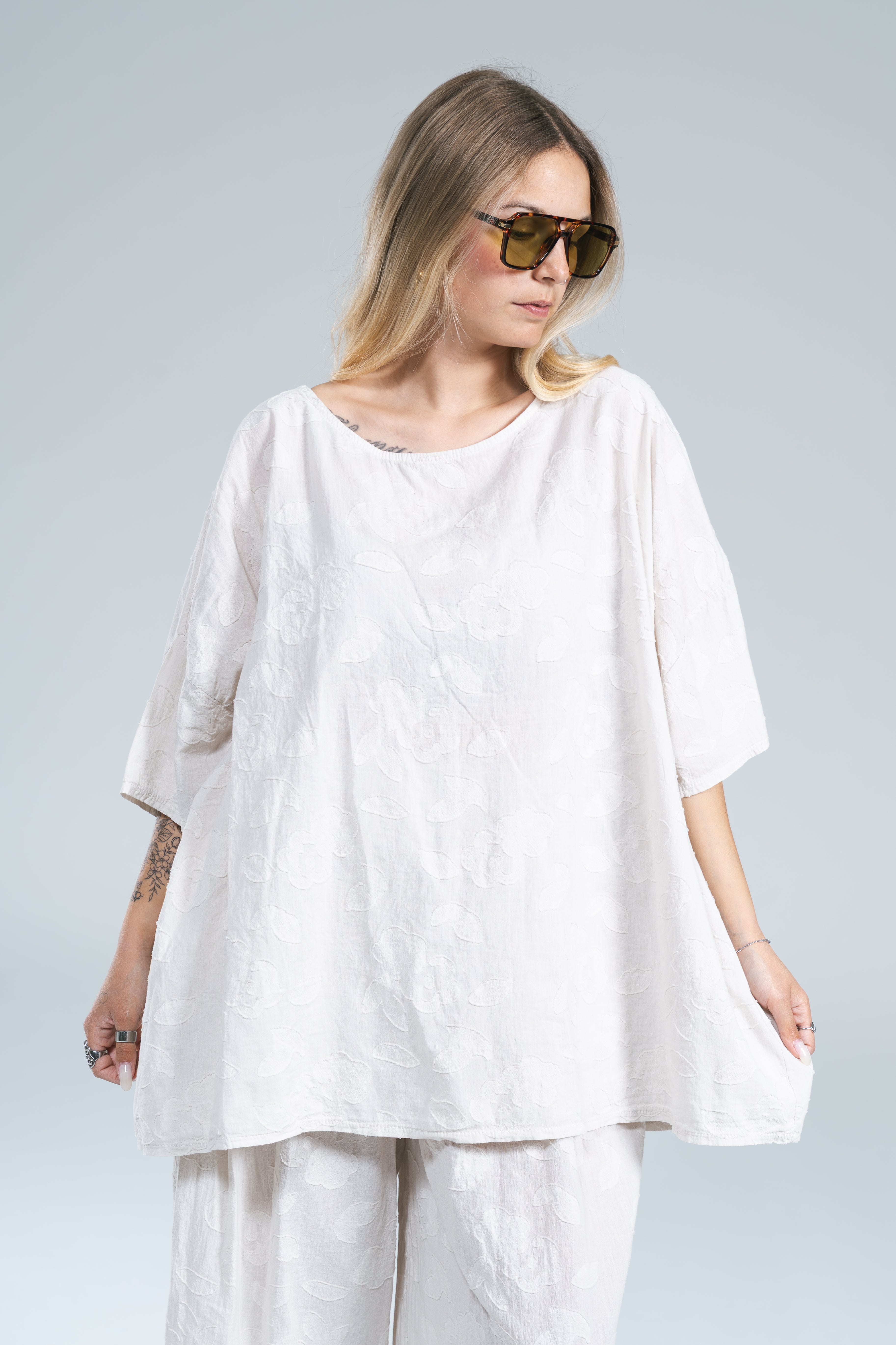 Blusa Miranda Ricamo Corda