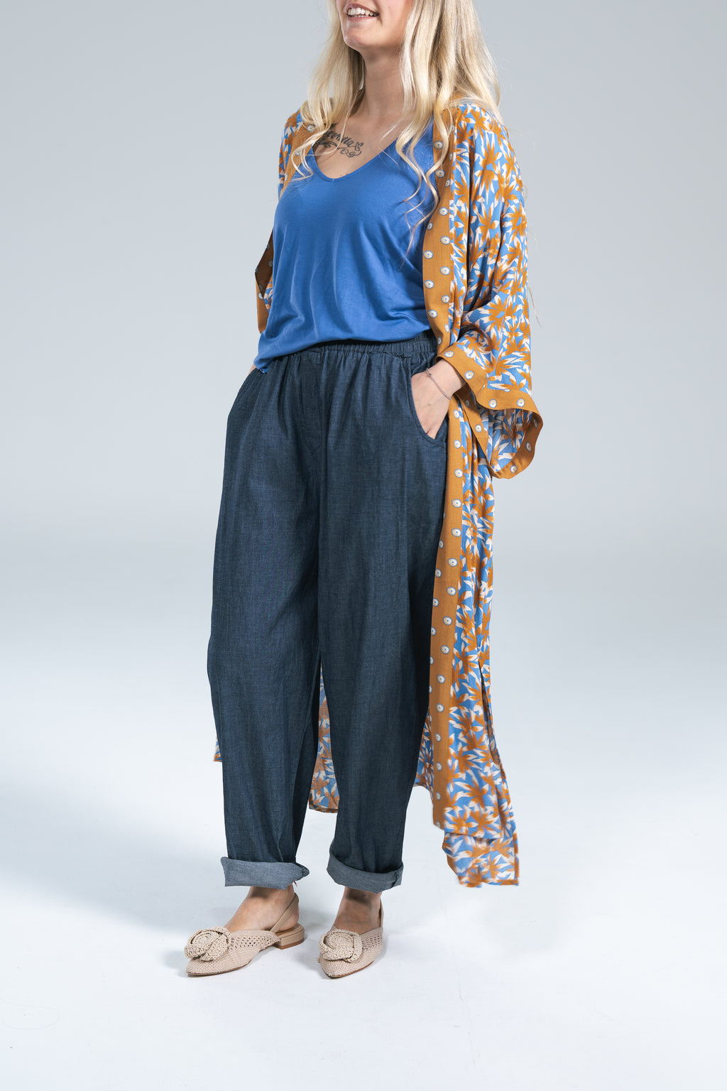 Jeans Miranda Blu medio Oversize