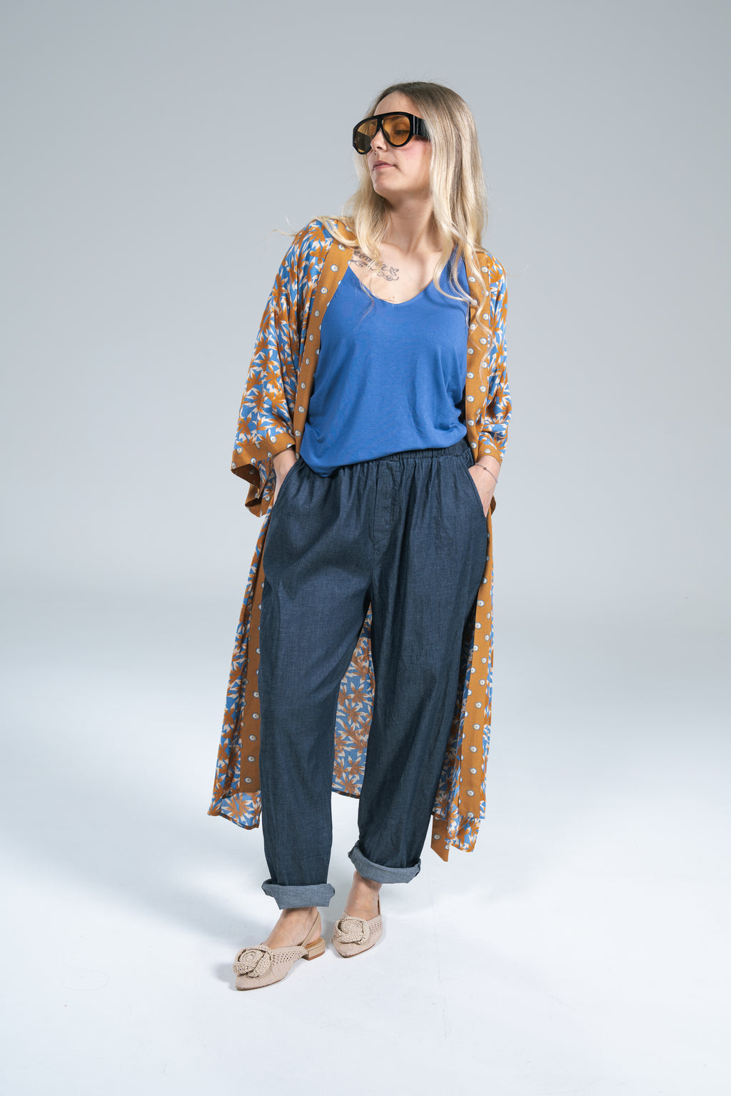 Jeans Miranda Blu medio Oversize
