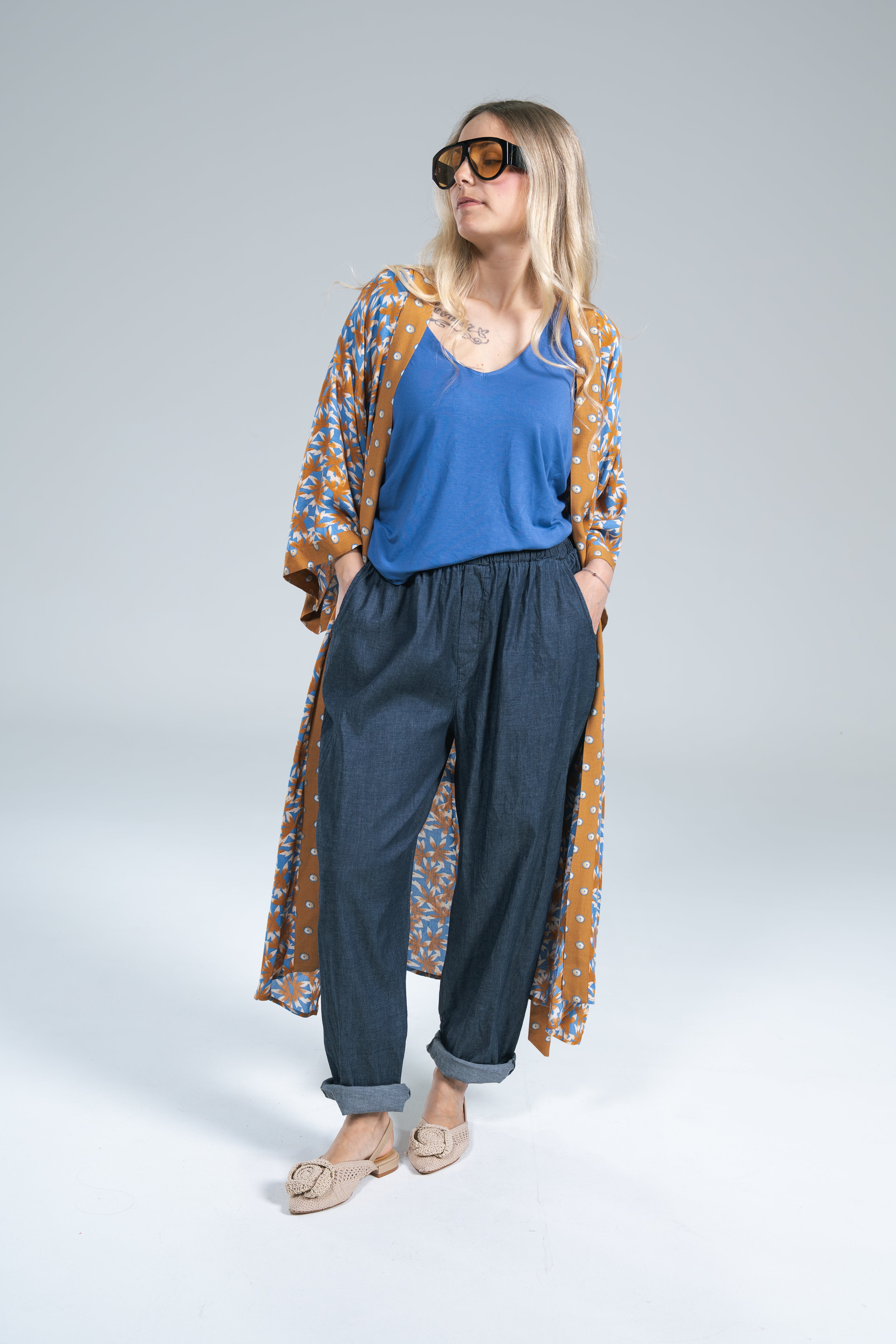 Jeans Miranda Blu medio Oversize