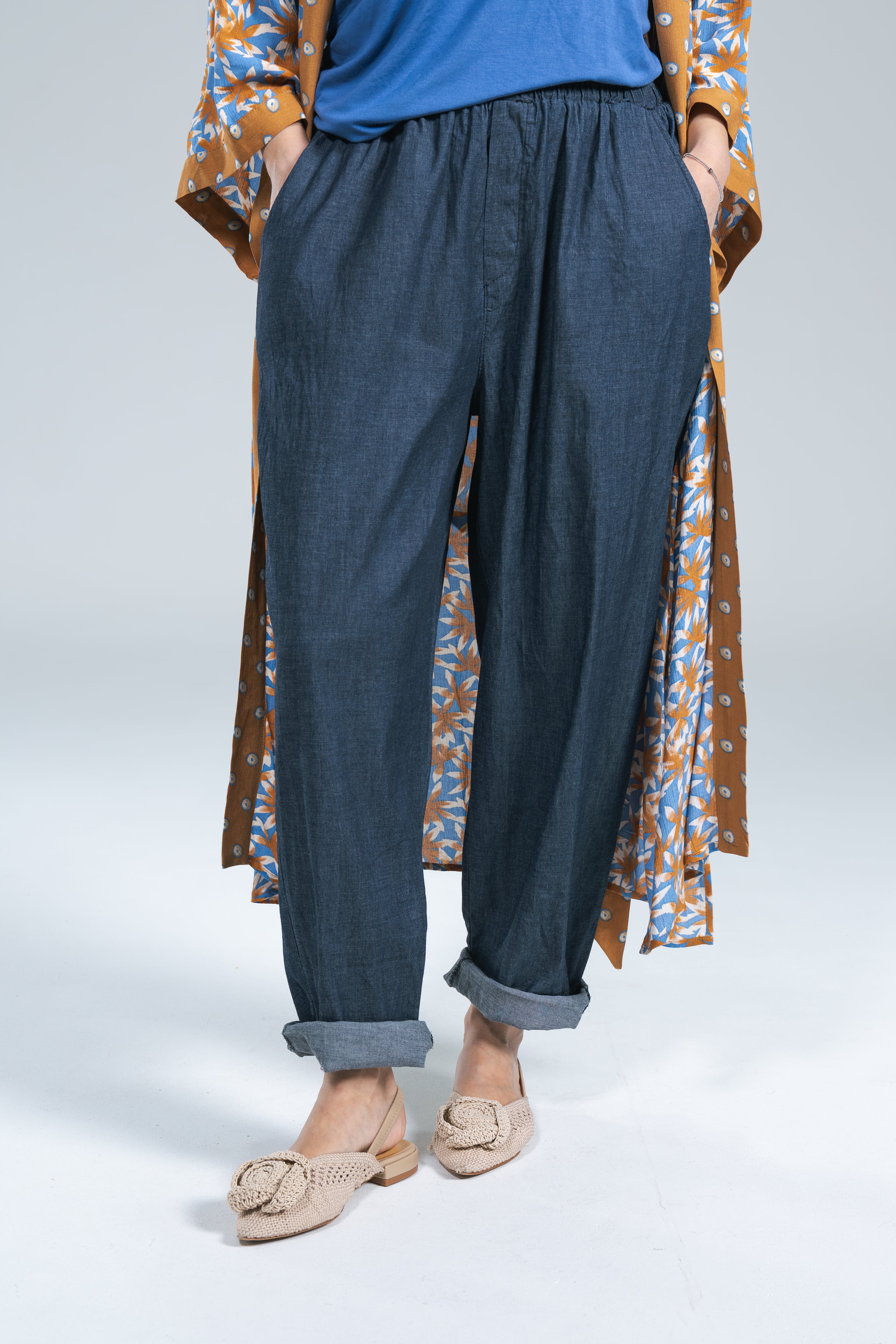 Jeans Miranda Blu medio Oversize