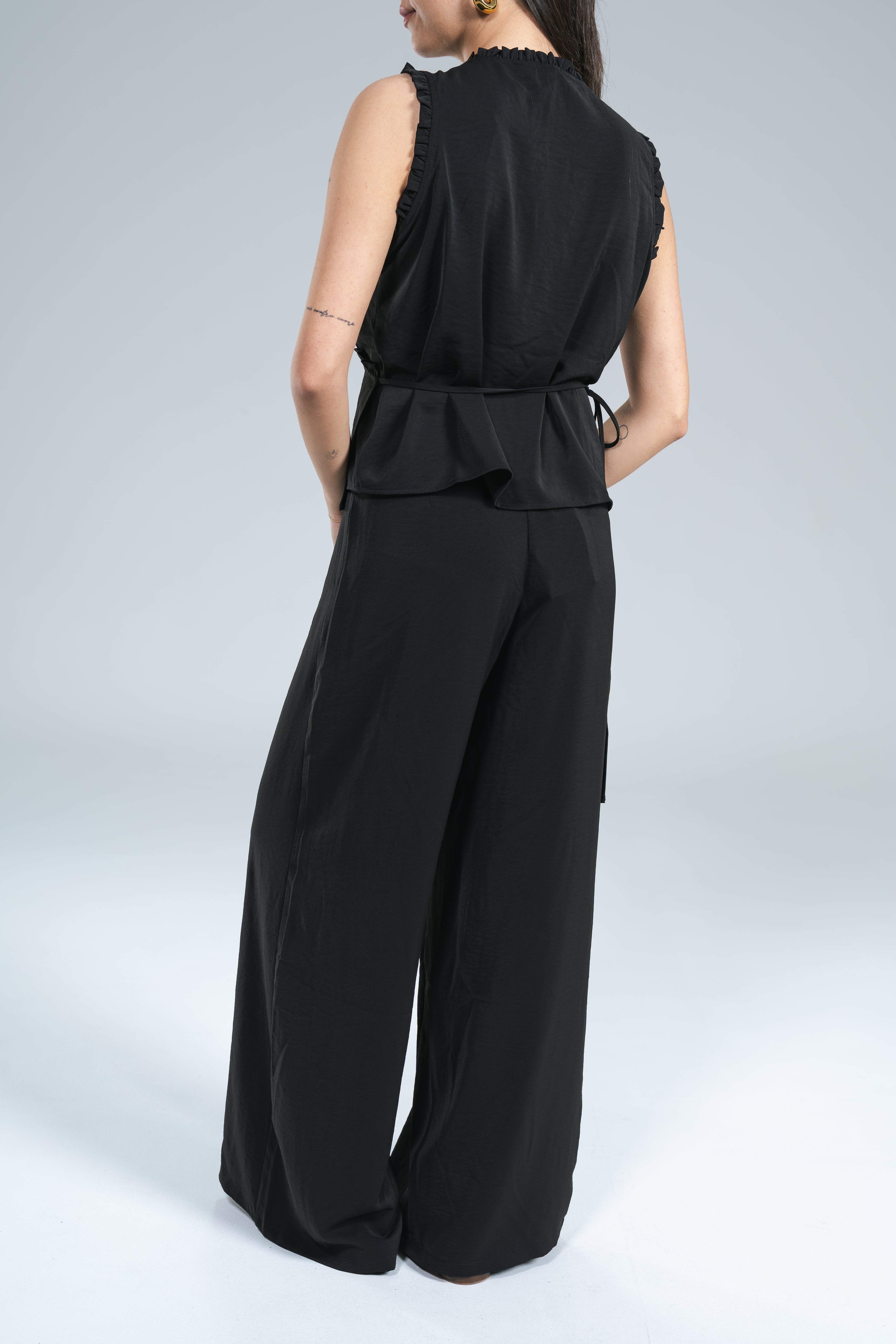 Pantalone Palazzo Fluido Nero Compania Fantastica