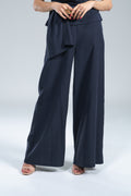 Pantalone Fluido Seta lavata Blu Wild Pony