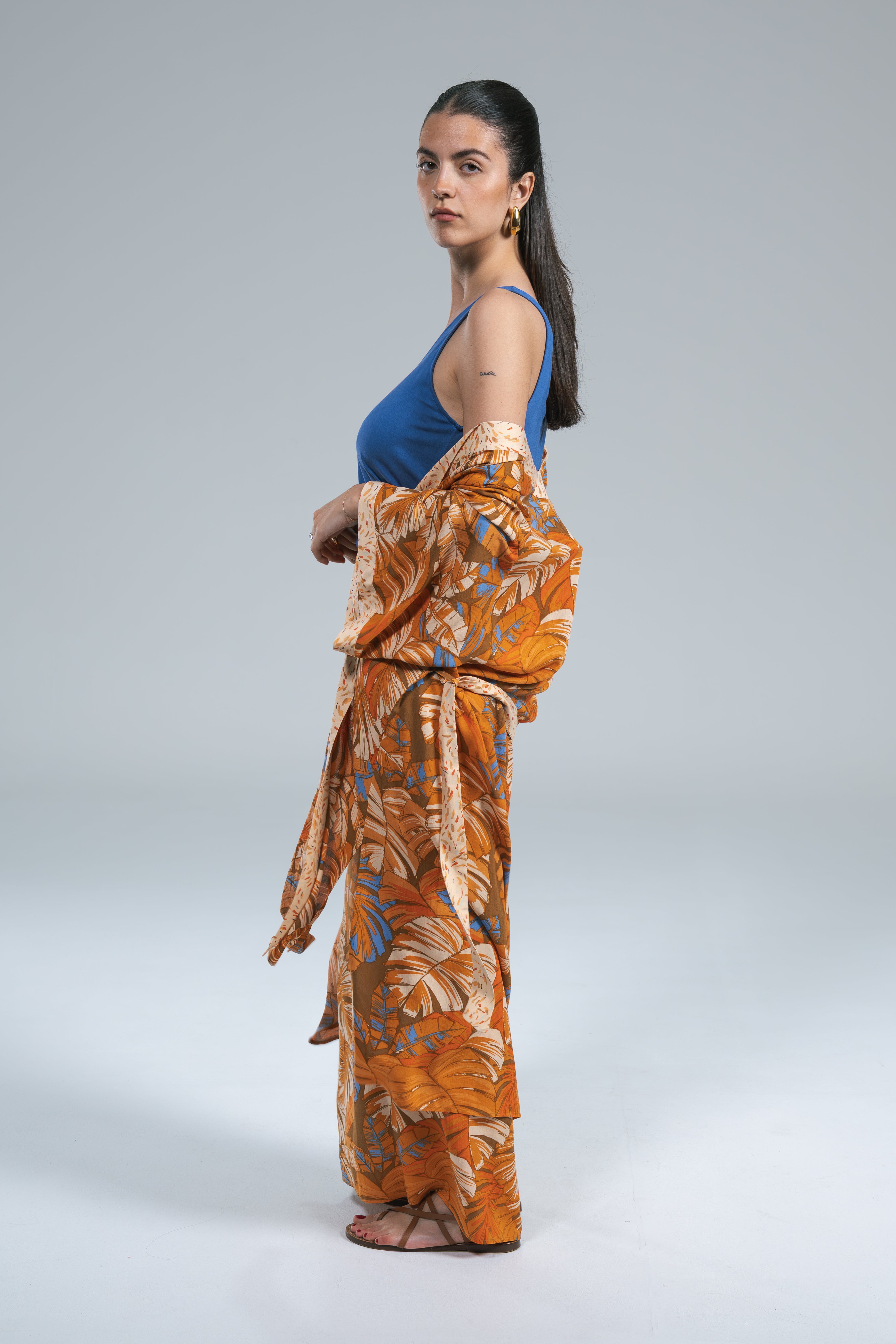 Kimono Fantasia Arancio Surkana