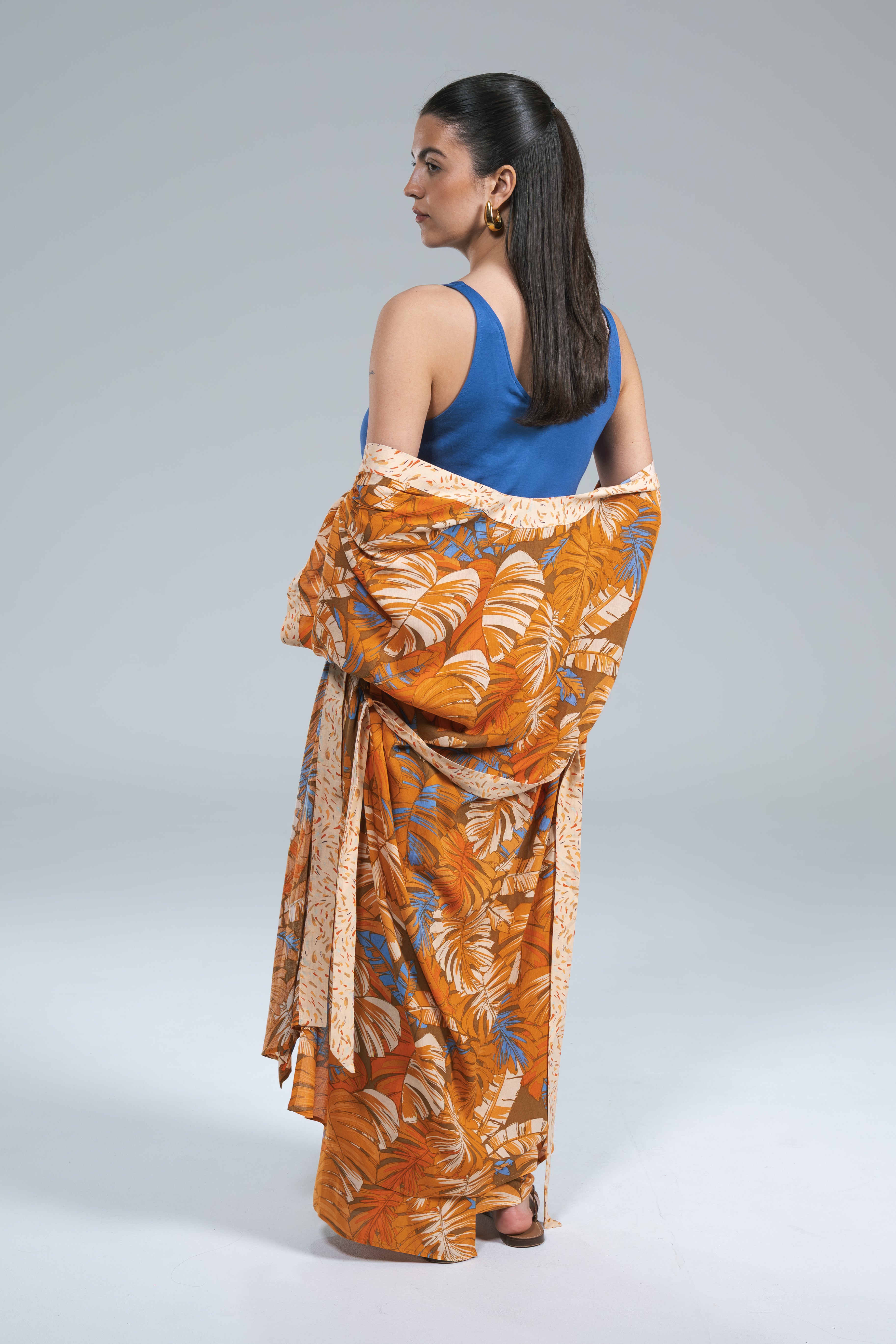 Kimono Fantasia Arancio Surkana