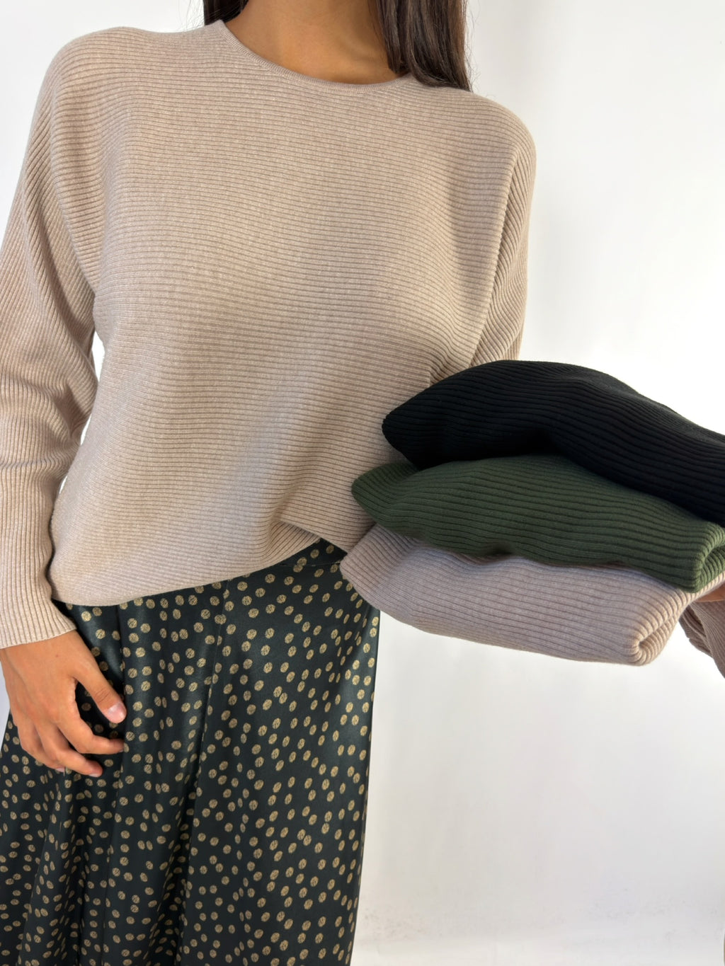 Maxi Maglia Coste Viscosa Stretch Compania Fantastica +colori