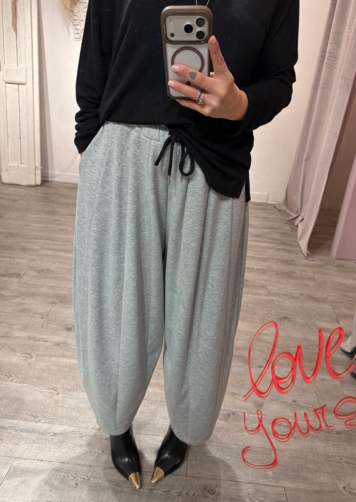 Pantalone Balloon Felpa +colori