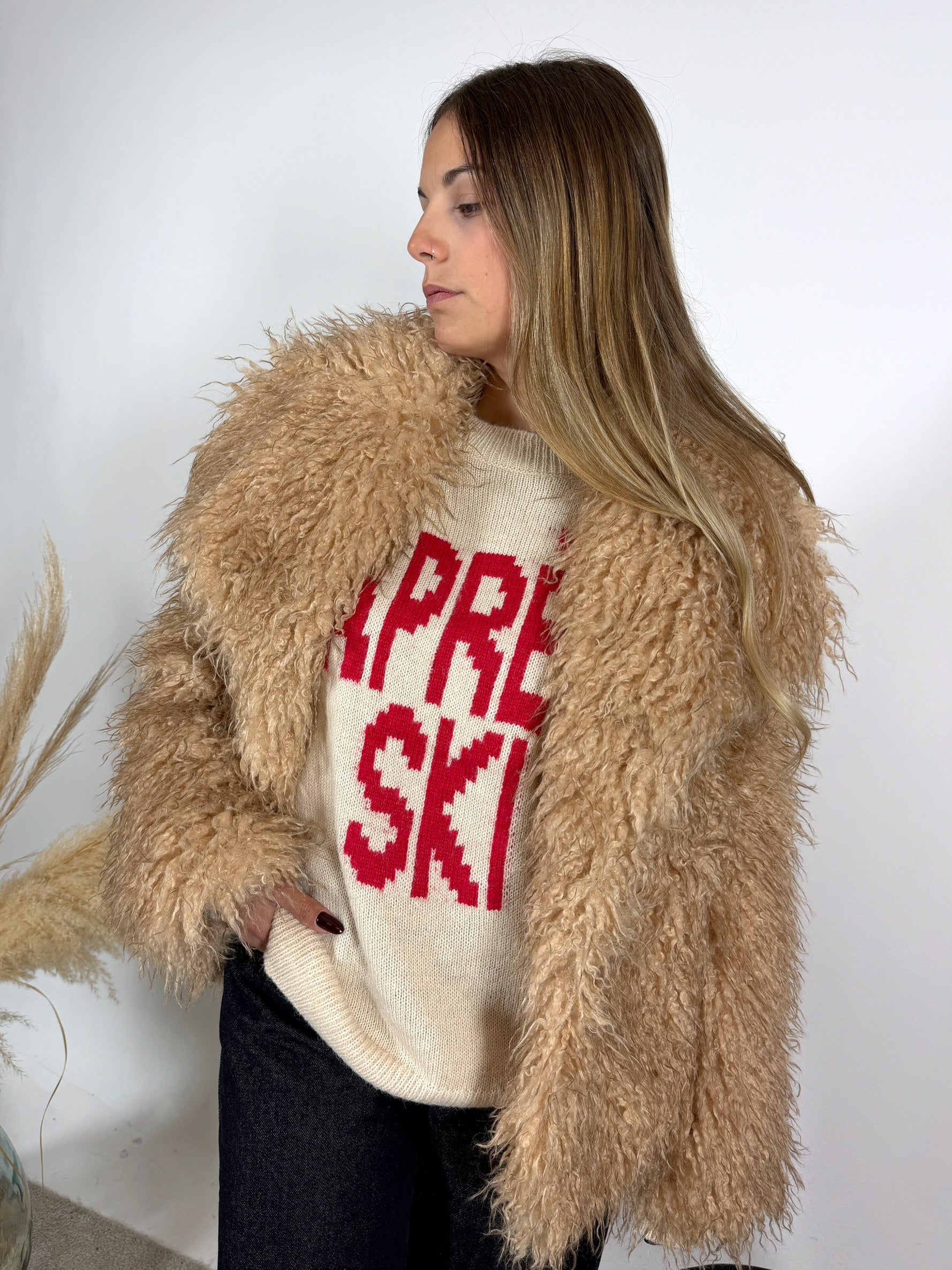 Pelliccia Mongolia Caramello Glamorous